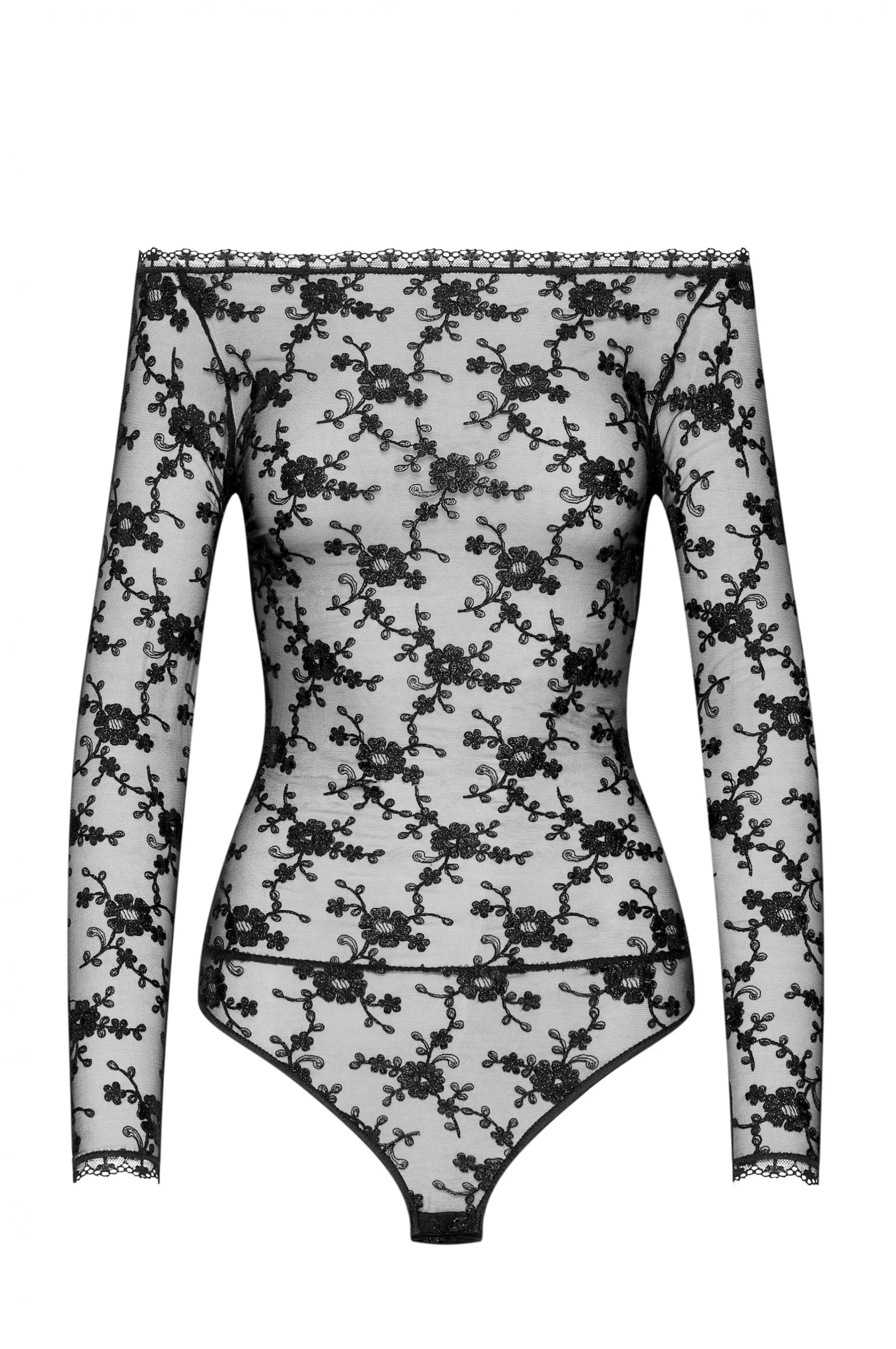 Online ALLOVER embroidered bodysuit Bodys