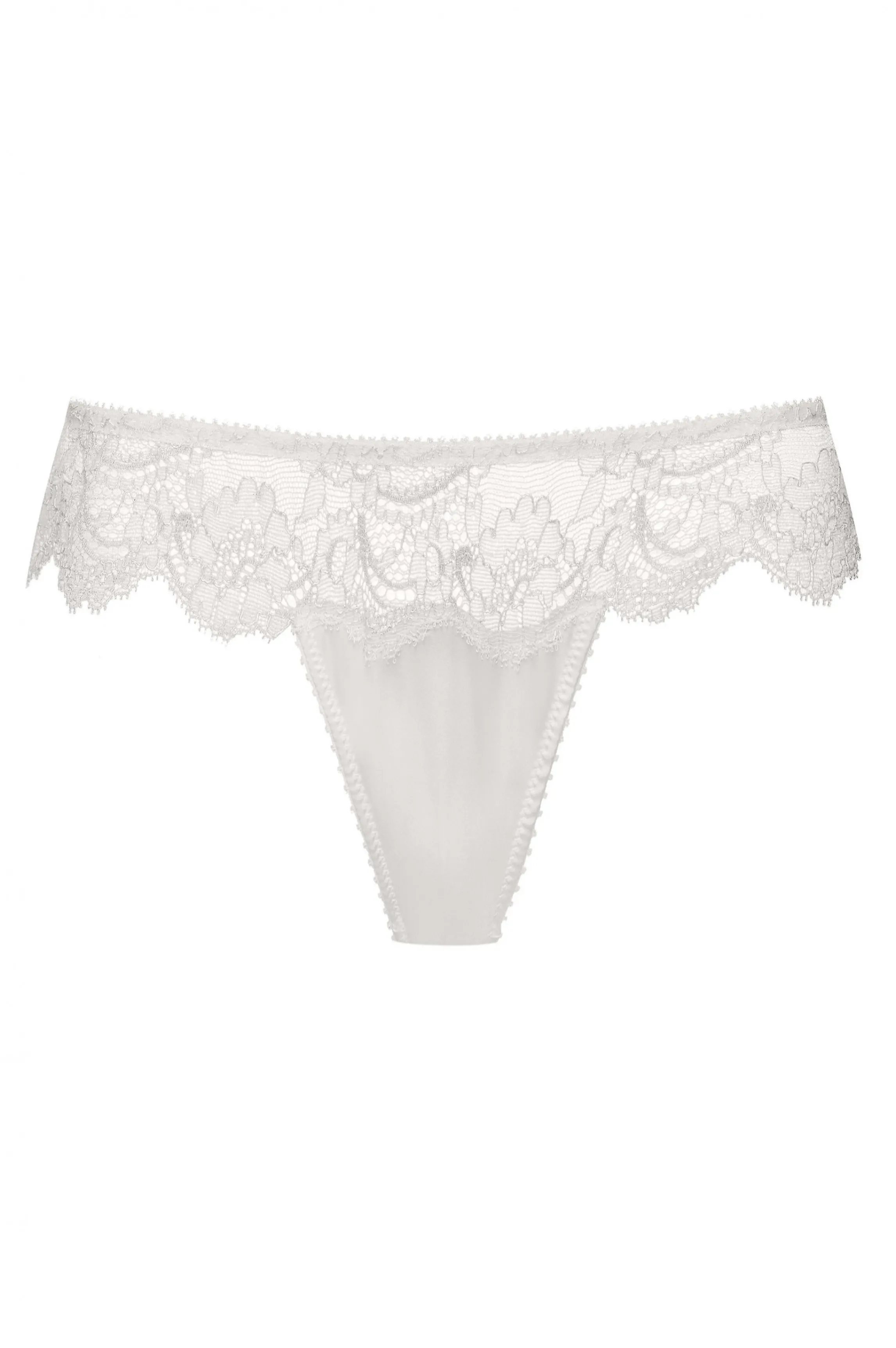 Shop ANIA ivory satin string Tangas And Jstrings