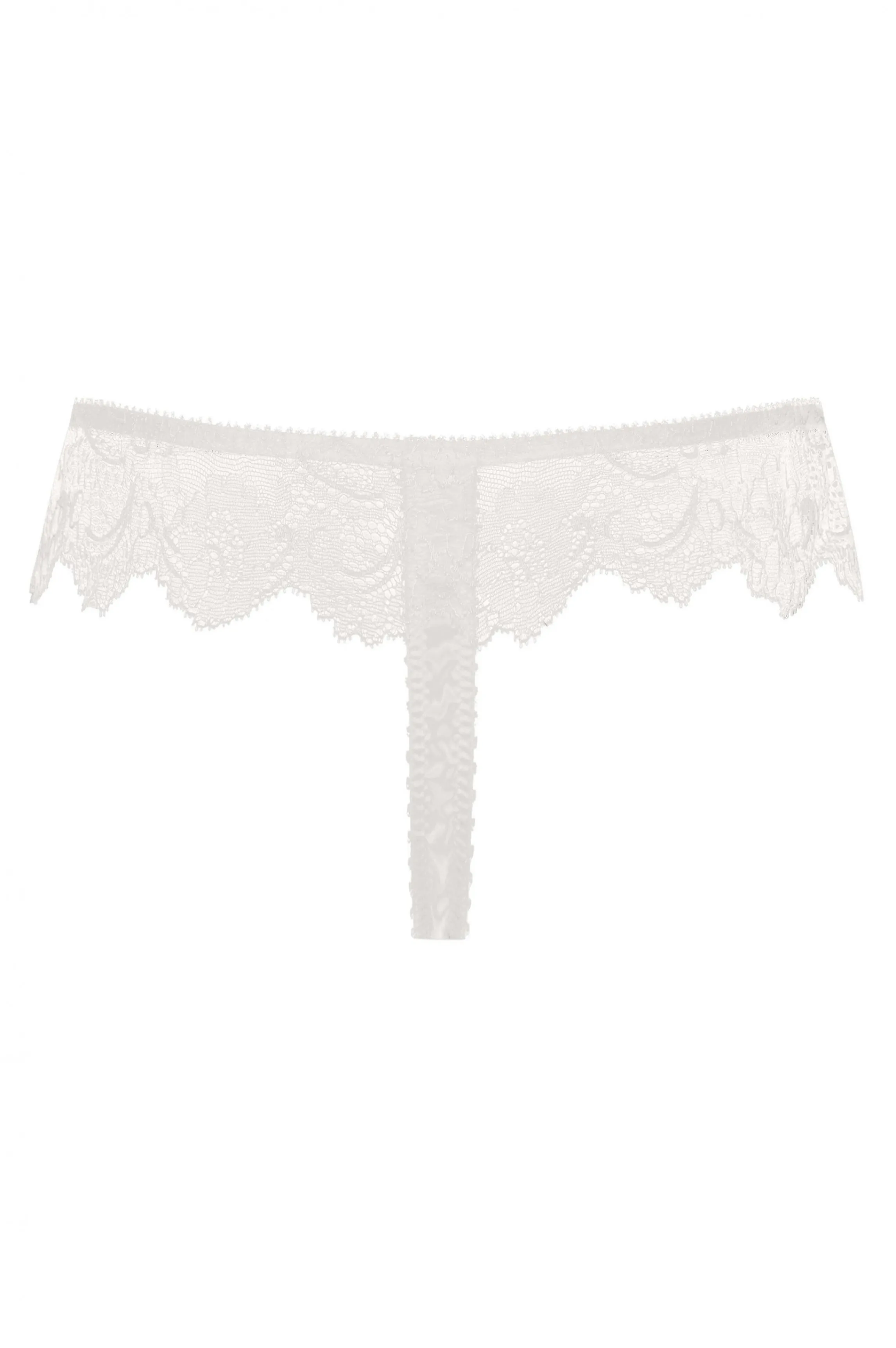 Shop ANIA ivory satin string Tangas And Jstrings