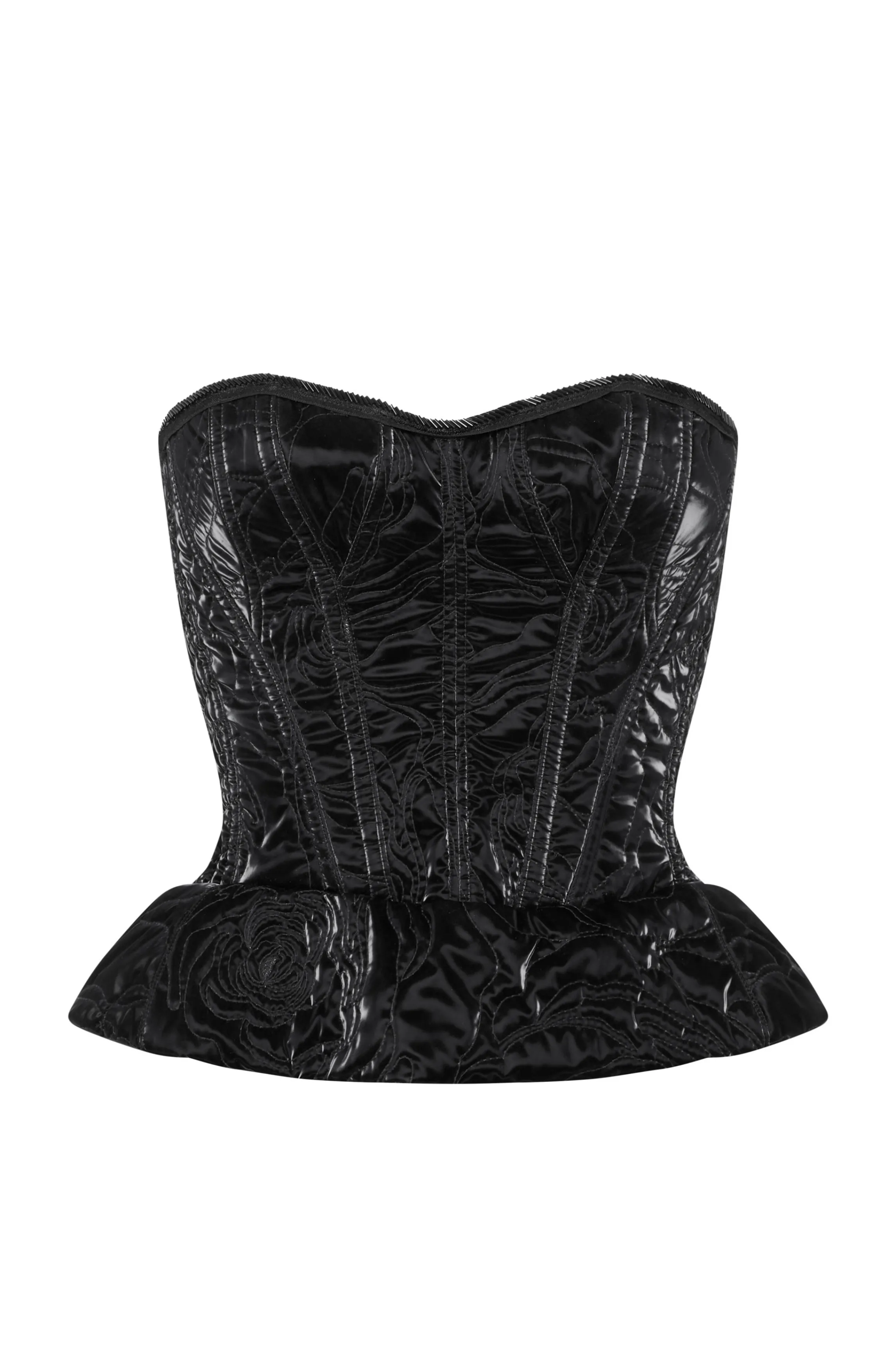 Flash Sale puffer corset Black Corsets