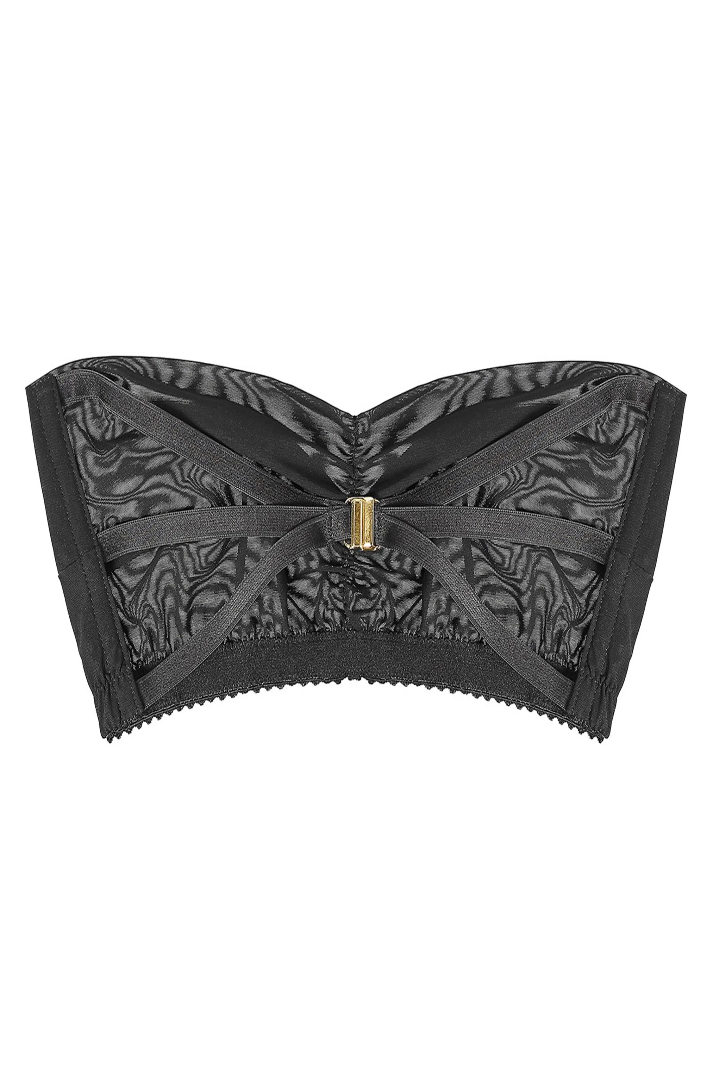 black_tulle_bandeau_bra_5.webp Cheap tulle bandeau bra Strapless Bras | Bandeau Bras