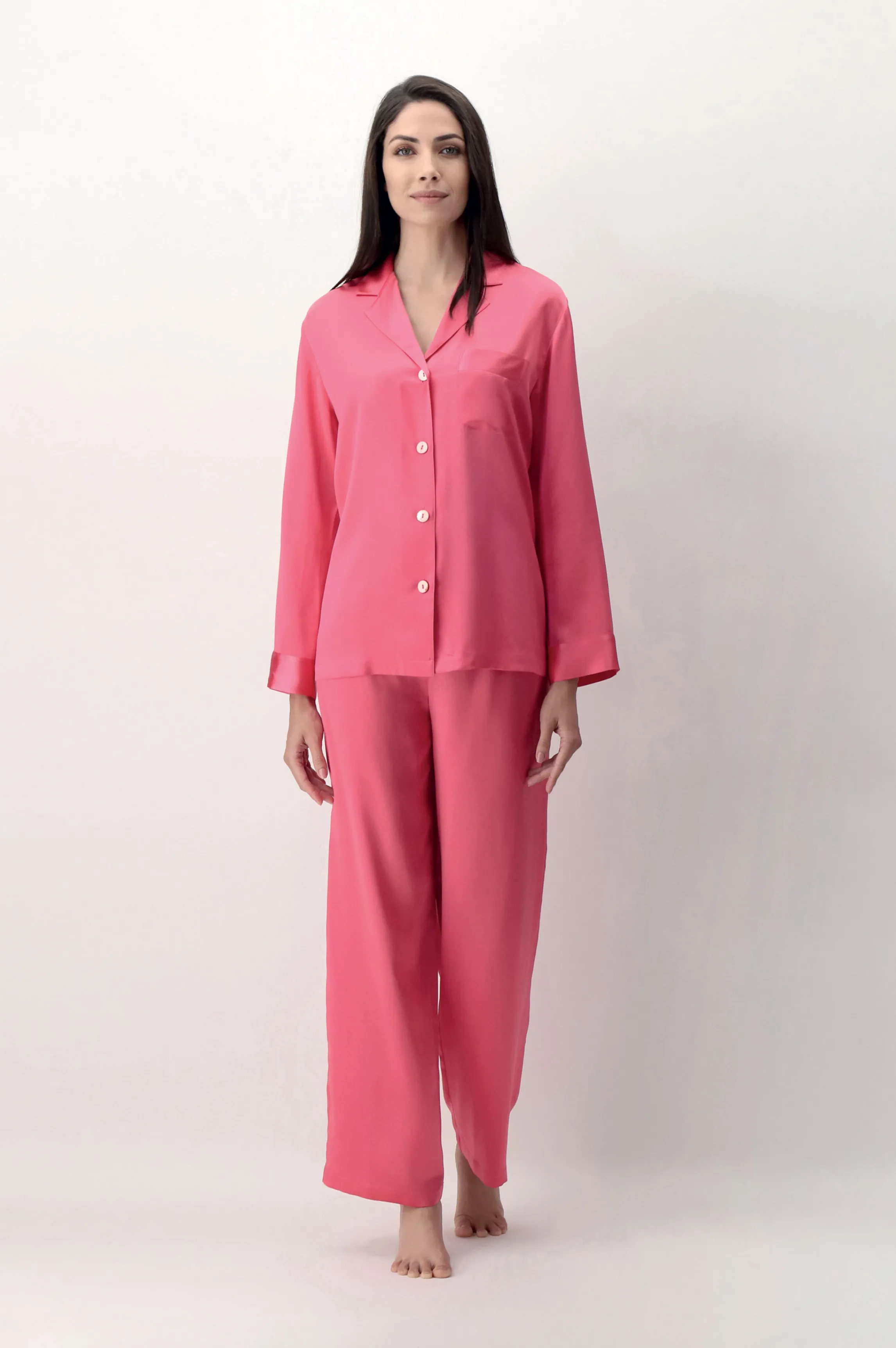 Discount Bright pink silk pyjamas Pyjamas