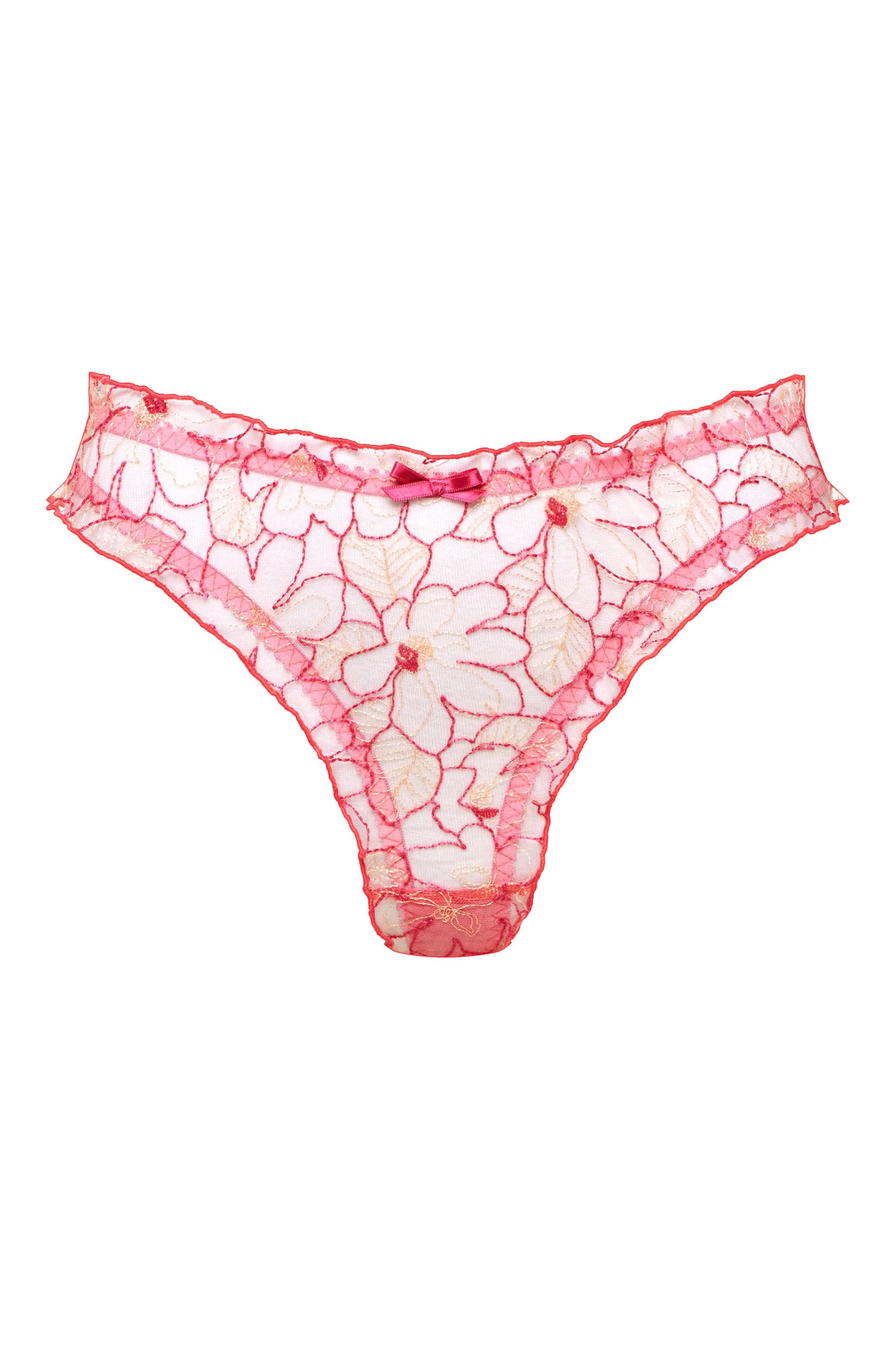 Hot CATHY fushia lace string Tangas And Jstrings