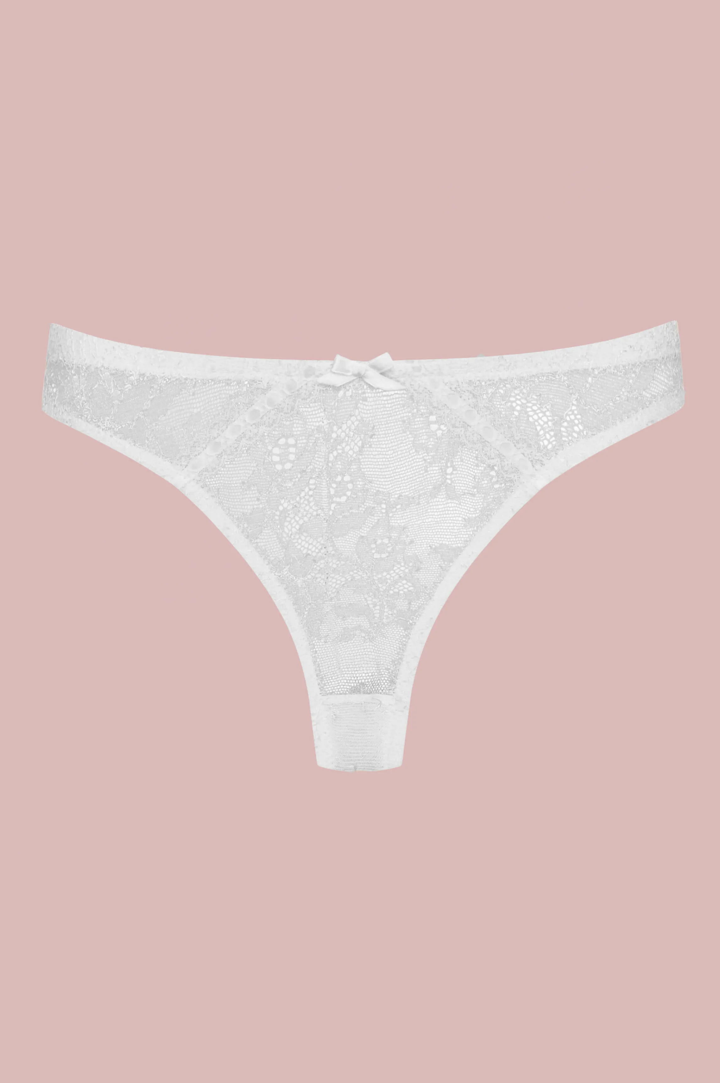 Best Sale CATHY ivory Chantilly string Tangas And Jstrings