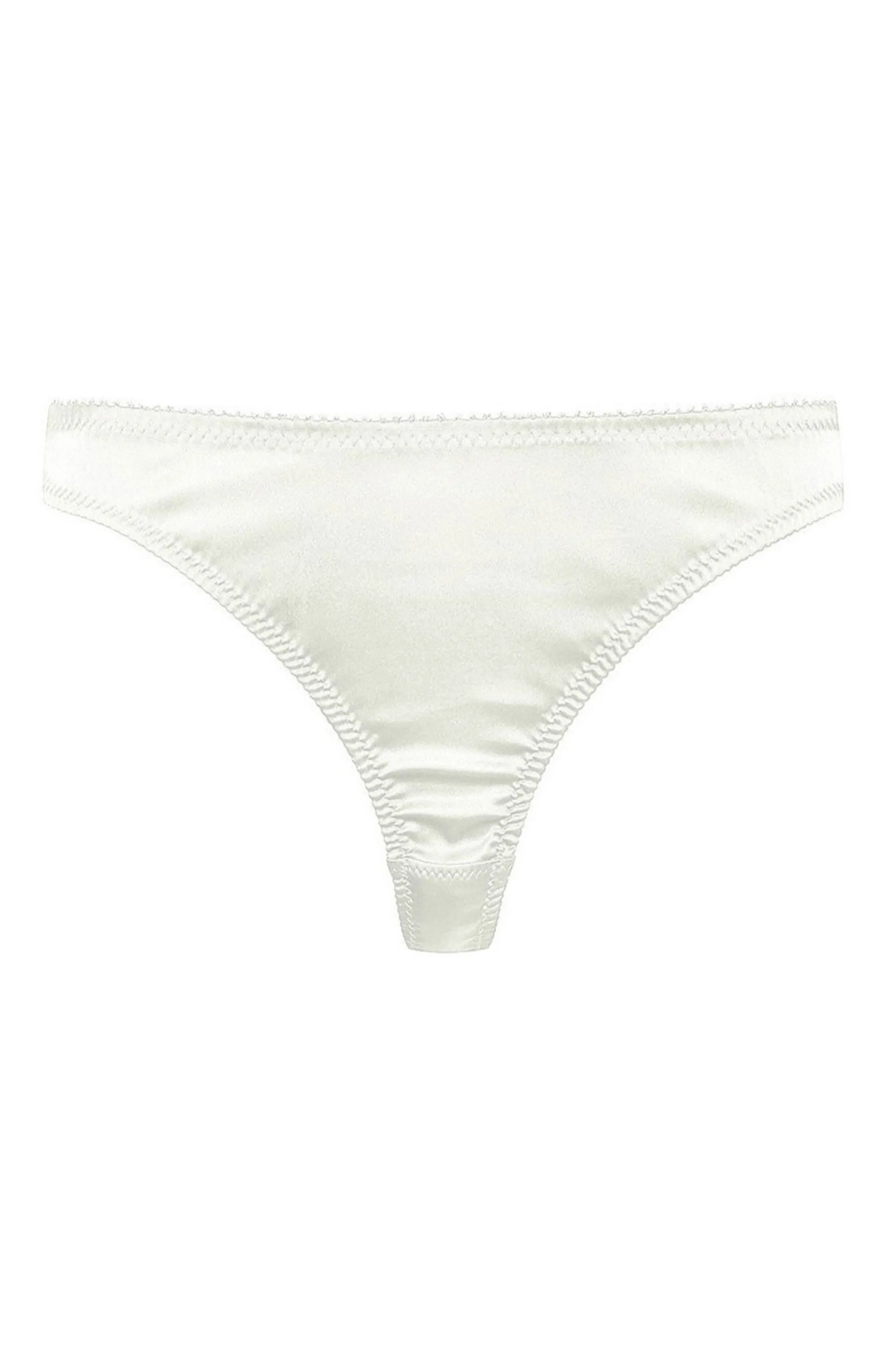 Flash Sale CATHY ivory satin string Tangas And Jstrings