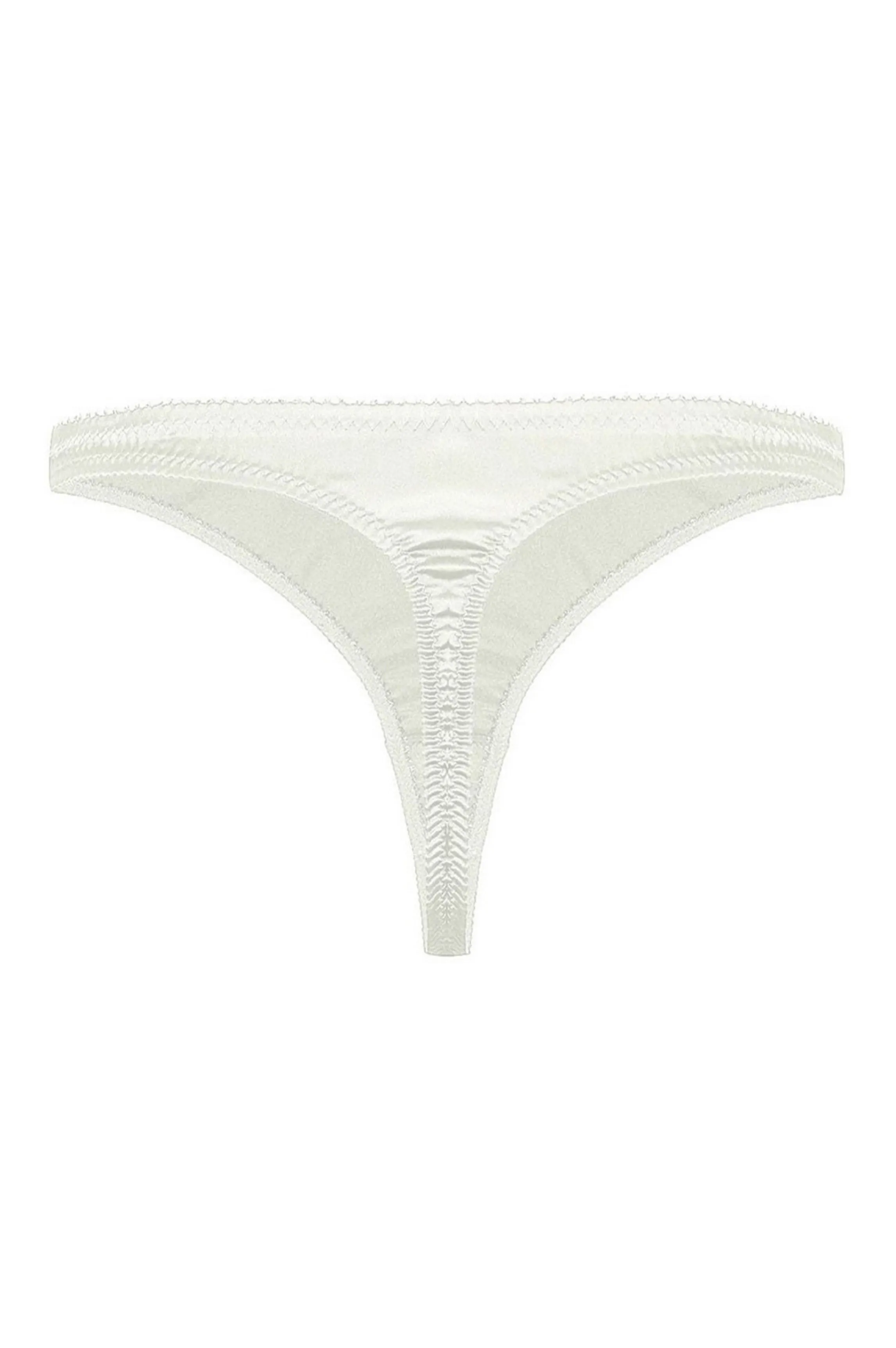 Flash Sale CATHY ivory satin string Tangas And Jstrings