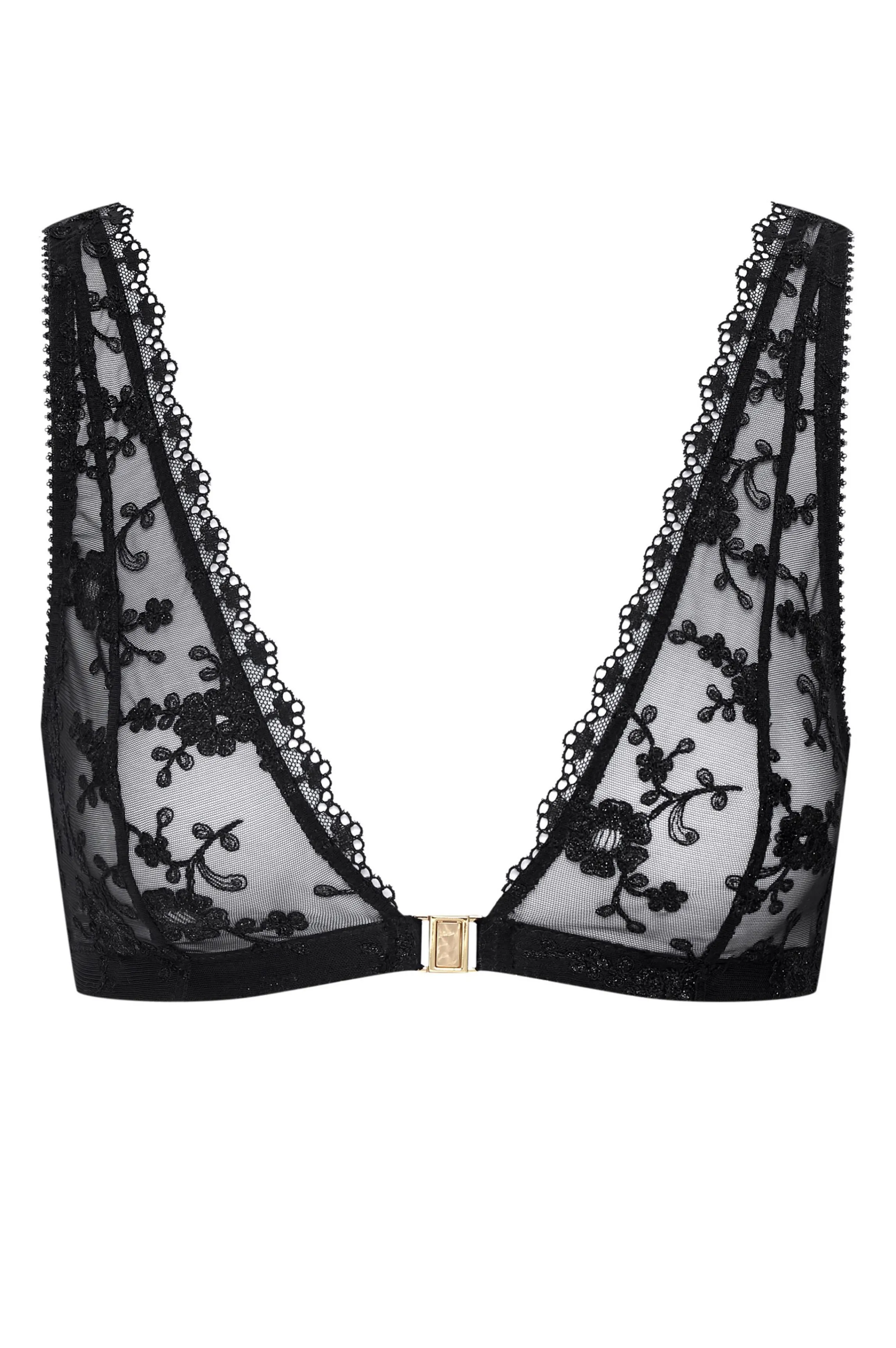 Hot CLIP'S embroidered bra Front Opening Bras | No Wire Bras