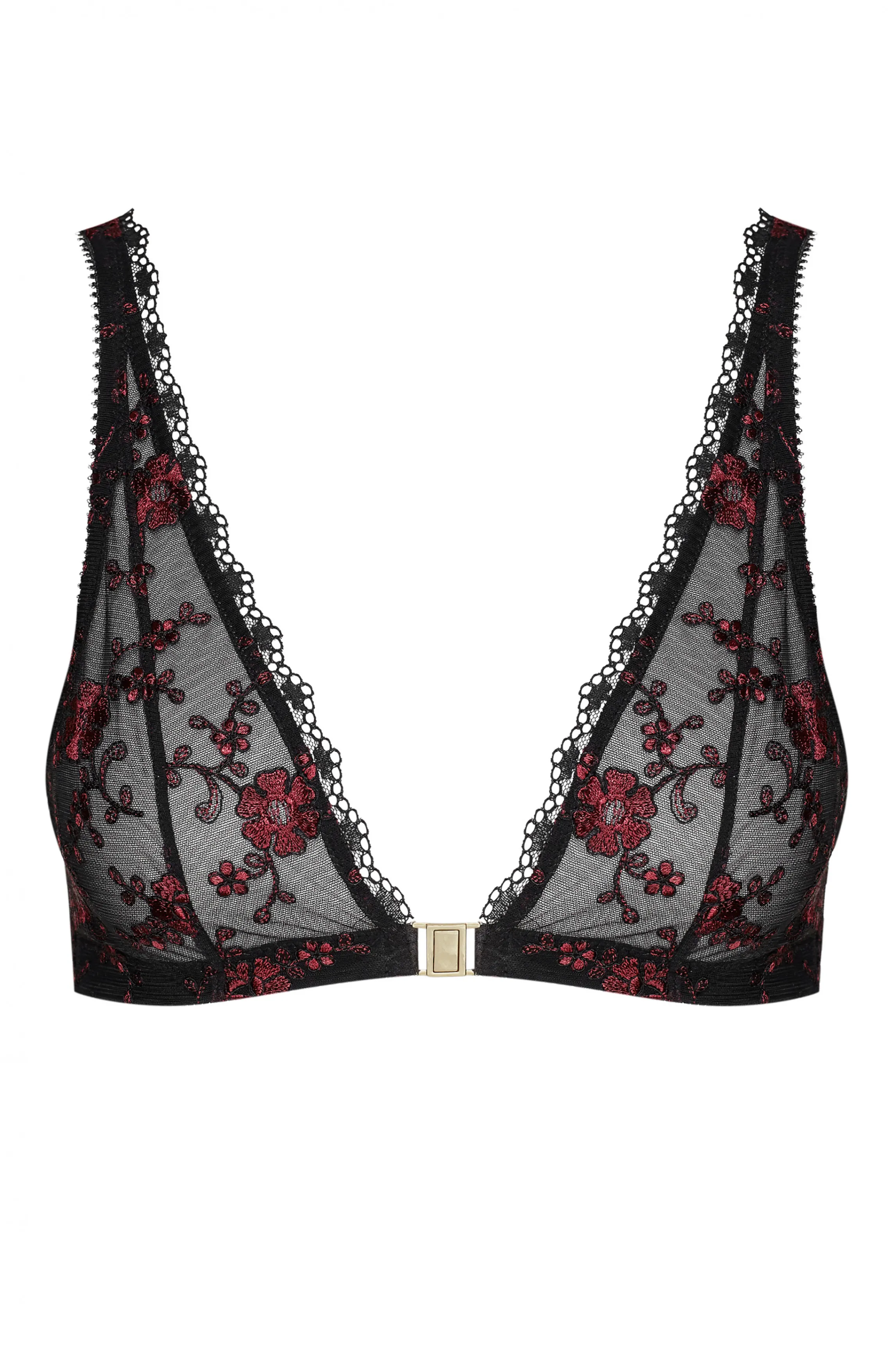 Flash Sale CLIP'S embroide bra No Wire Bras | Front Opening Bras