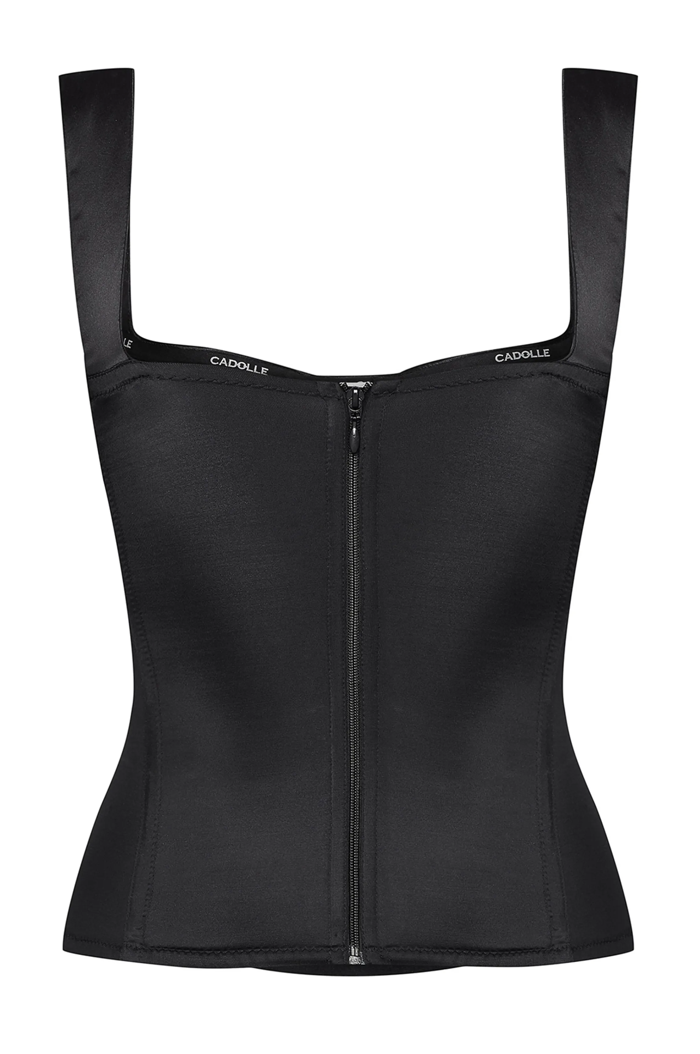 daisy_black_satin_bustier_2.webp Best Sale DAISY satin bustier Black Corsets