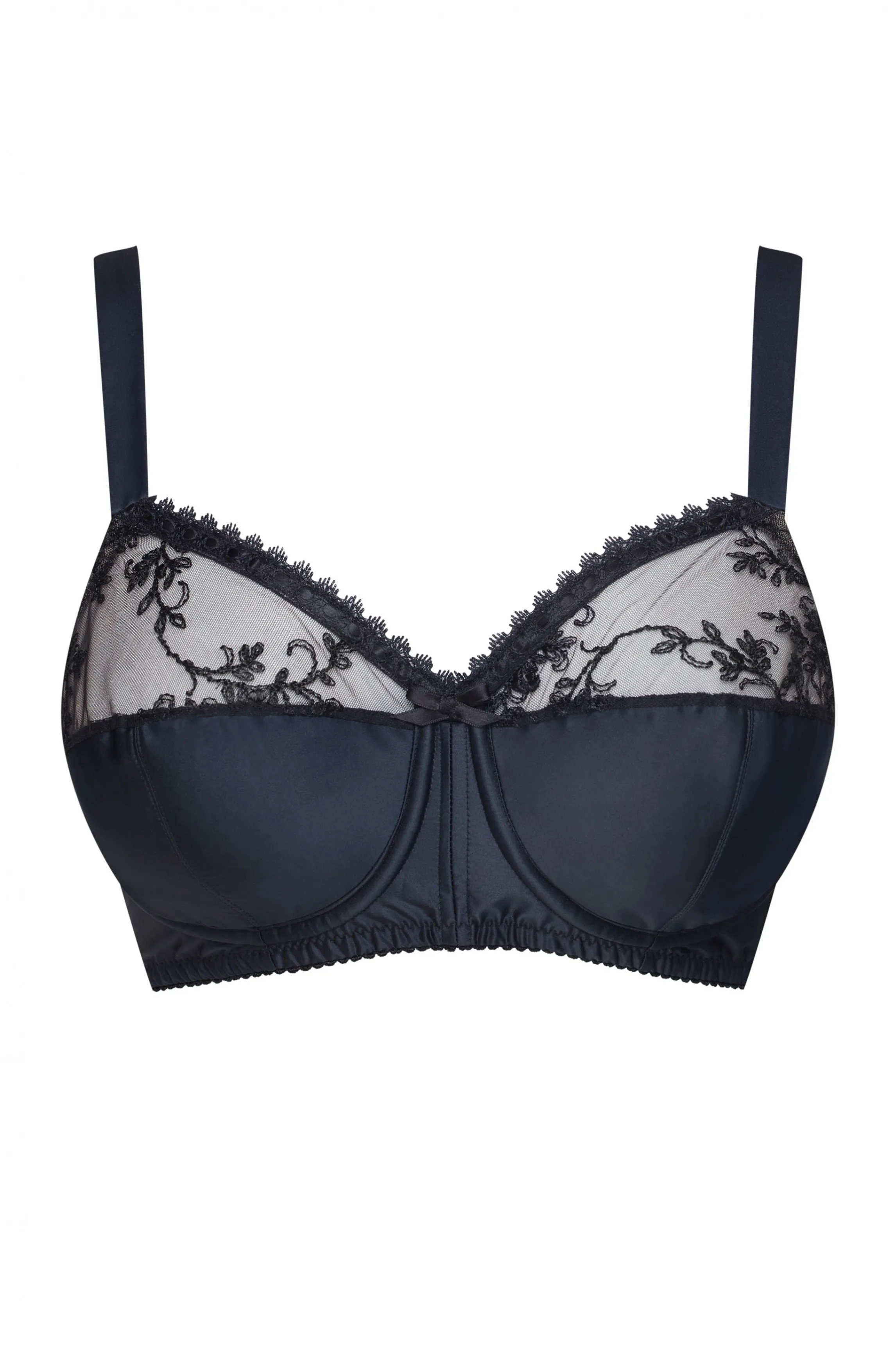 Flash Sale DEEP CUP satin bra "Baliette" Full Cup Bras