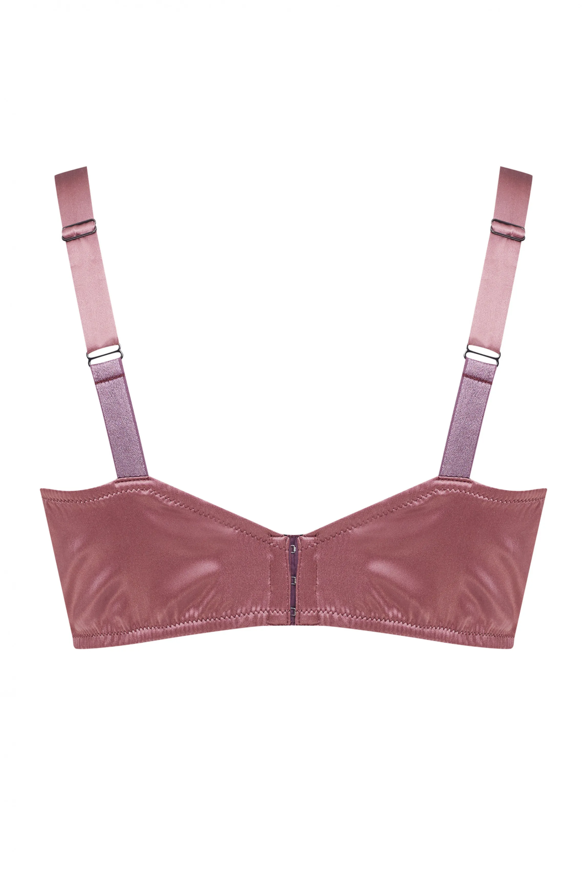 Best Sale DEEP CUP purple silk bra "Baliette" Full Cup Bras