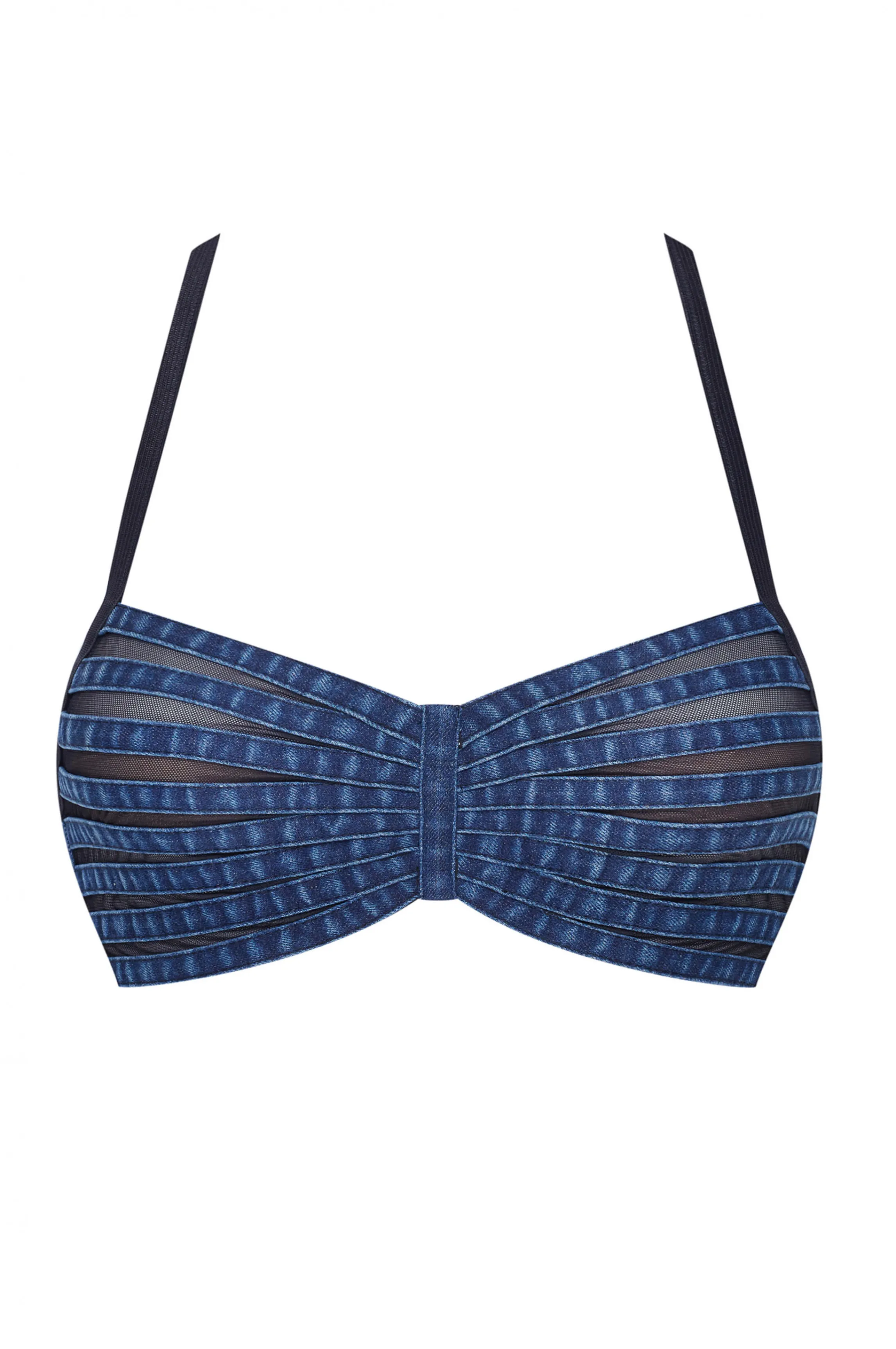 Hot DENIM dark bandeau Ready-to-wear | No Wire Bras