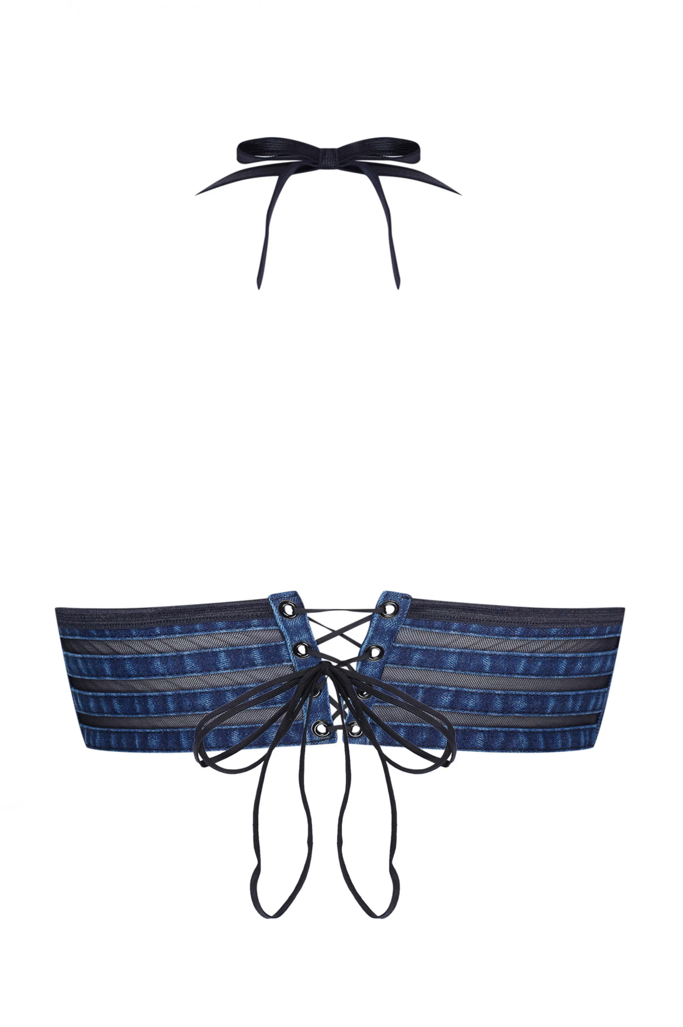 Hot DENIM dark bandeau Ready-to-wear | No Wire Bras