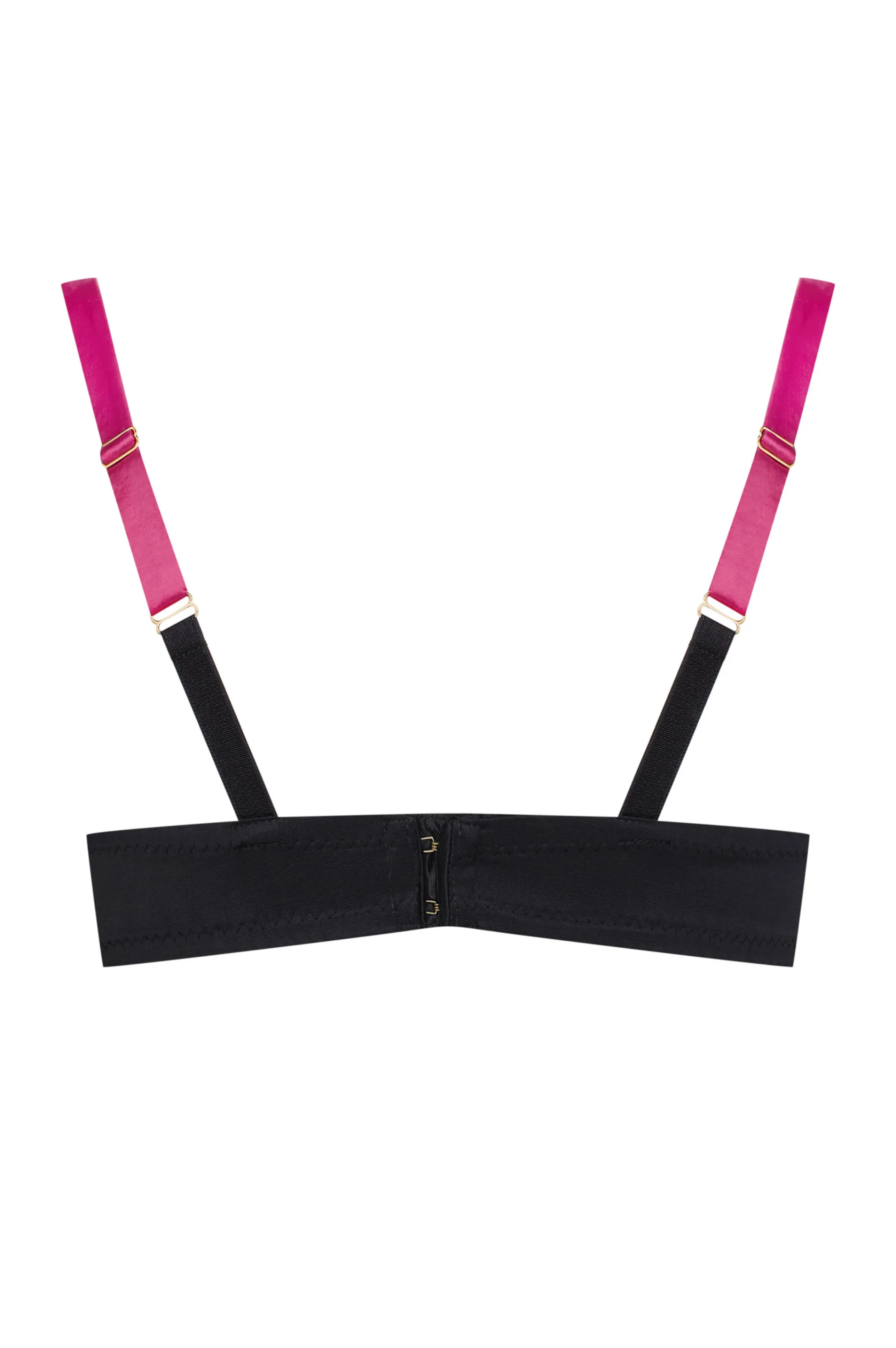 Online Fuschia satin bra BIJOU Nipple Free Bras