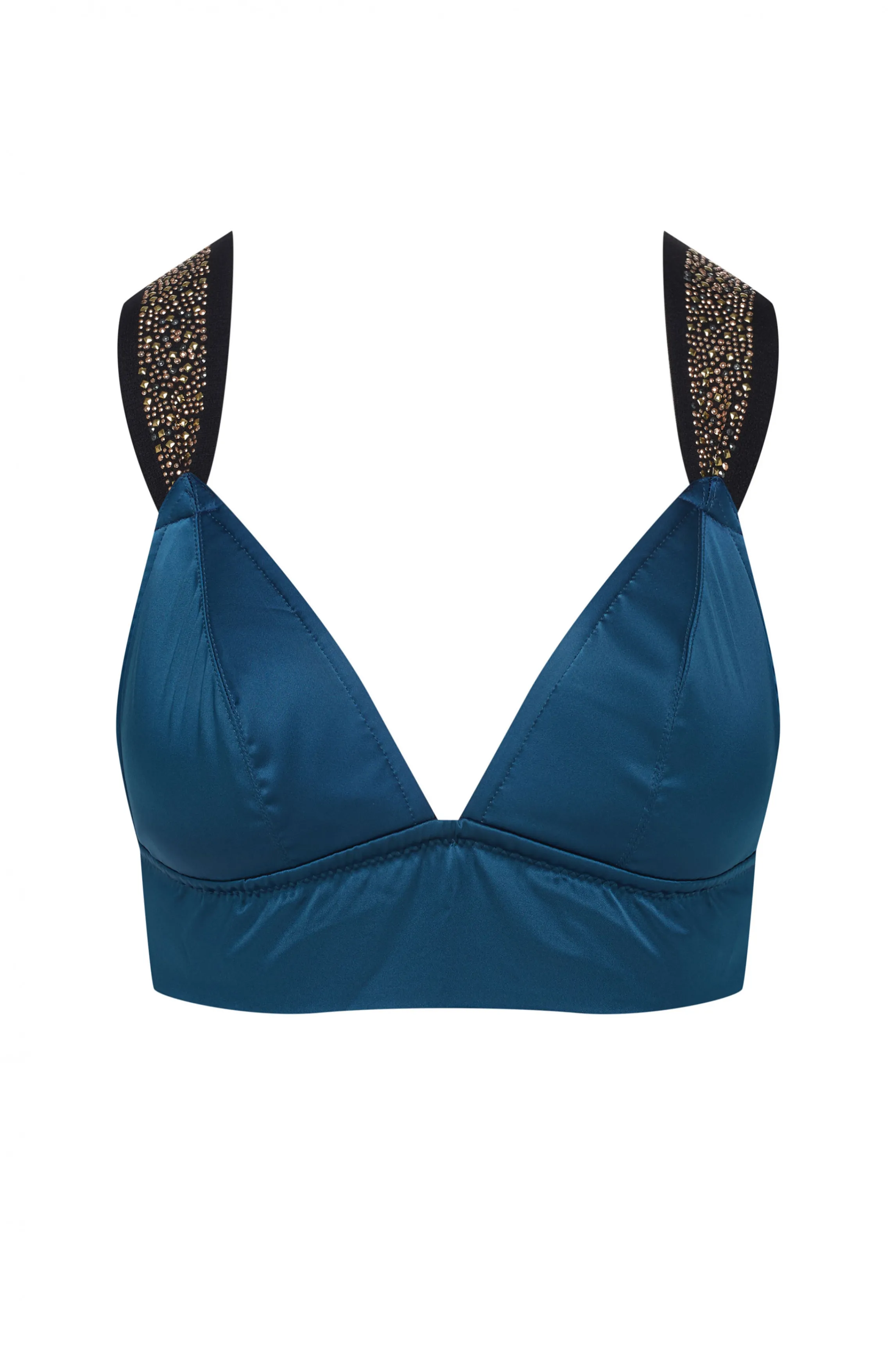 Clearance Green satin bustier bra Bustier Bras