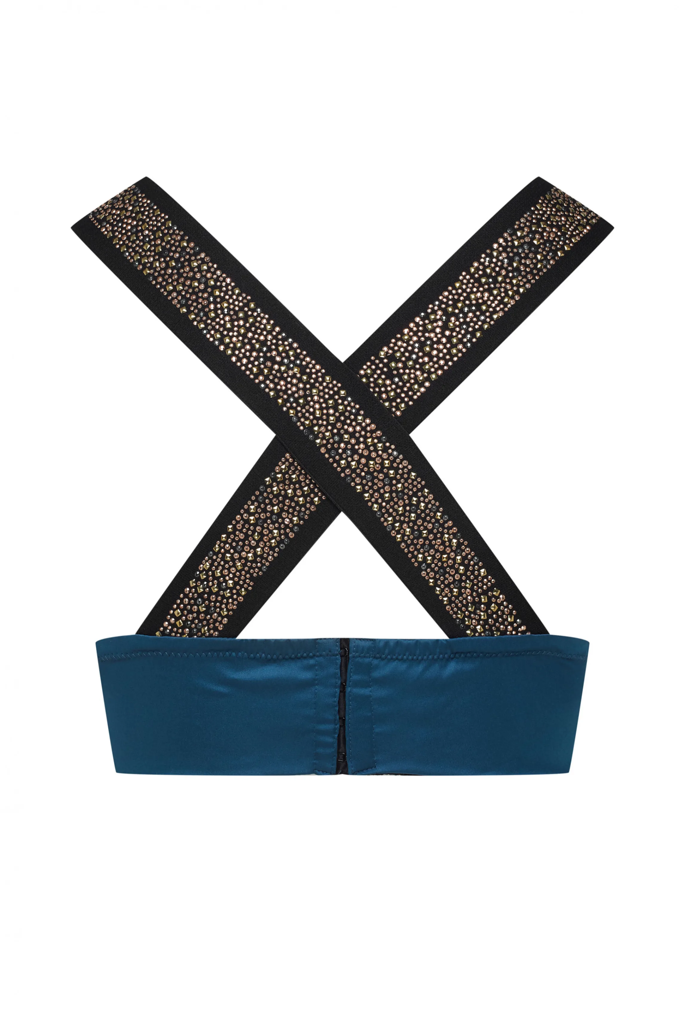 Clearance Green satin bustier bra Bustier Bras