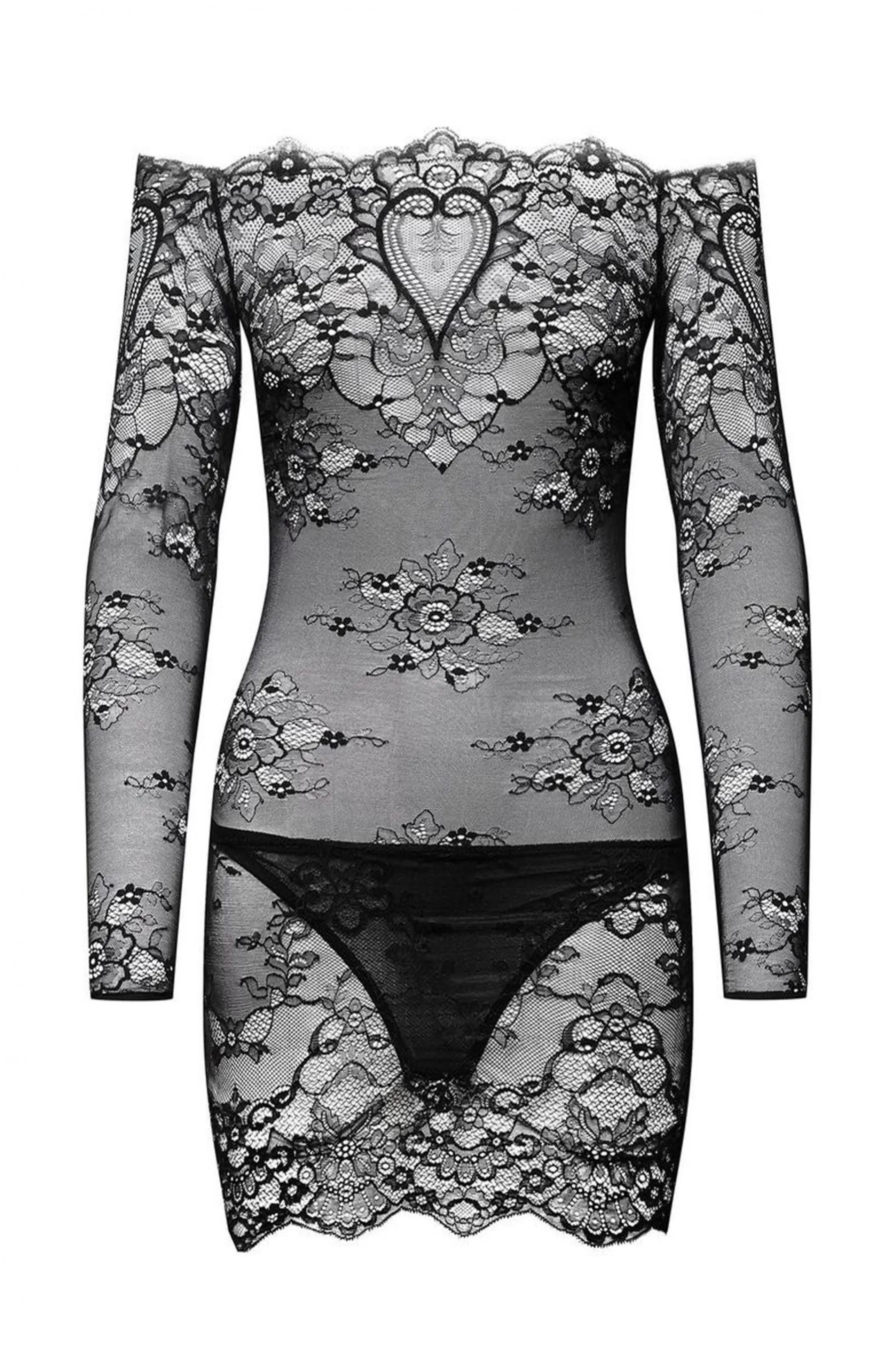 Flash Sale Heart lace mini dress Ready-to-wear