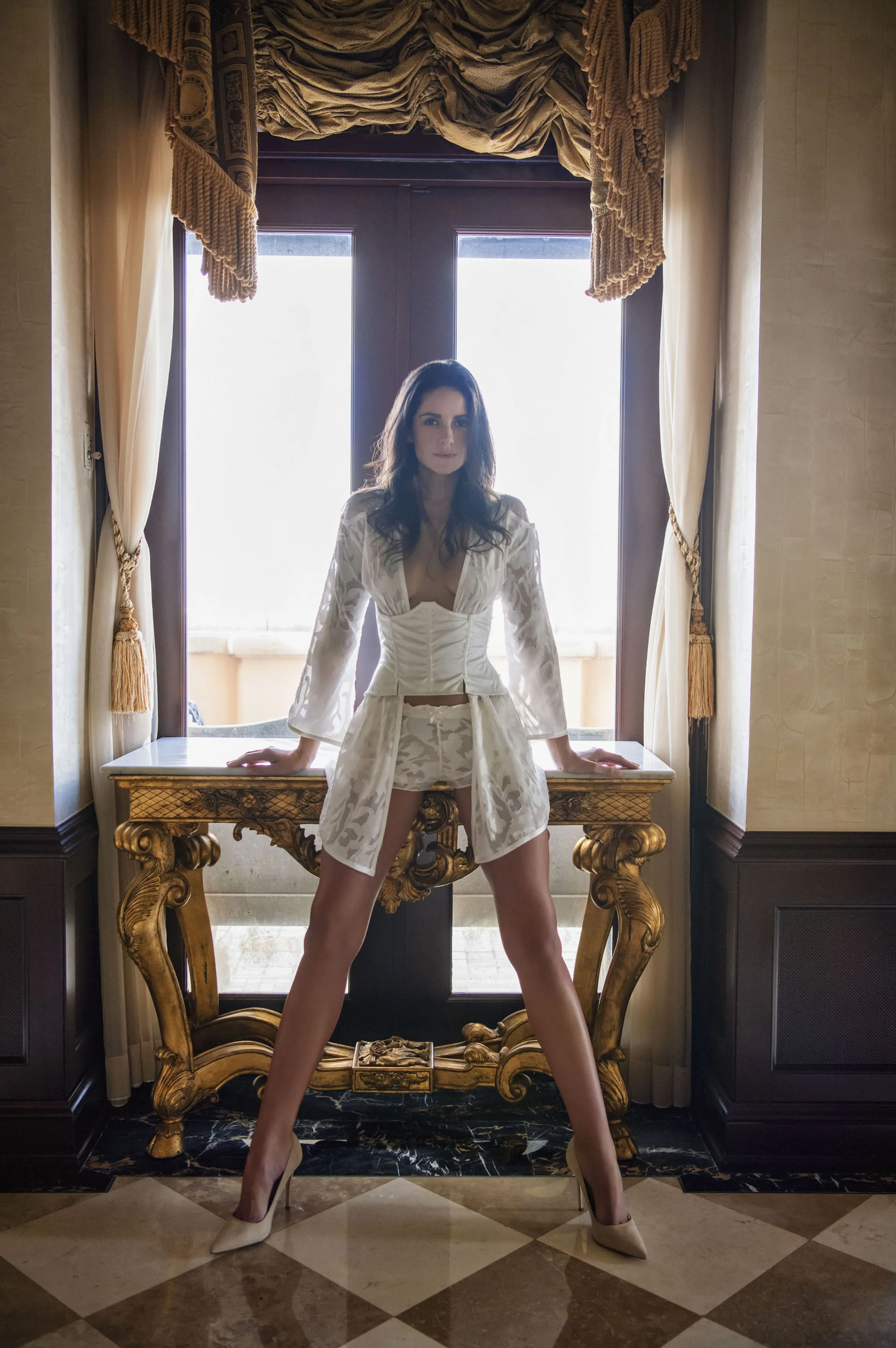 Discount Ivory dévoré chiffon kimono Robes