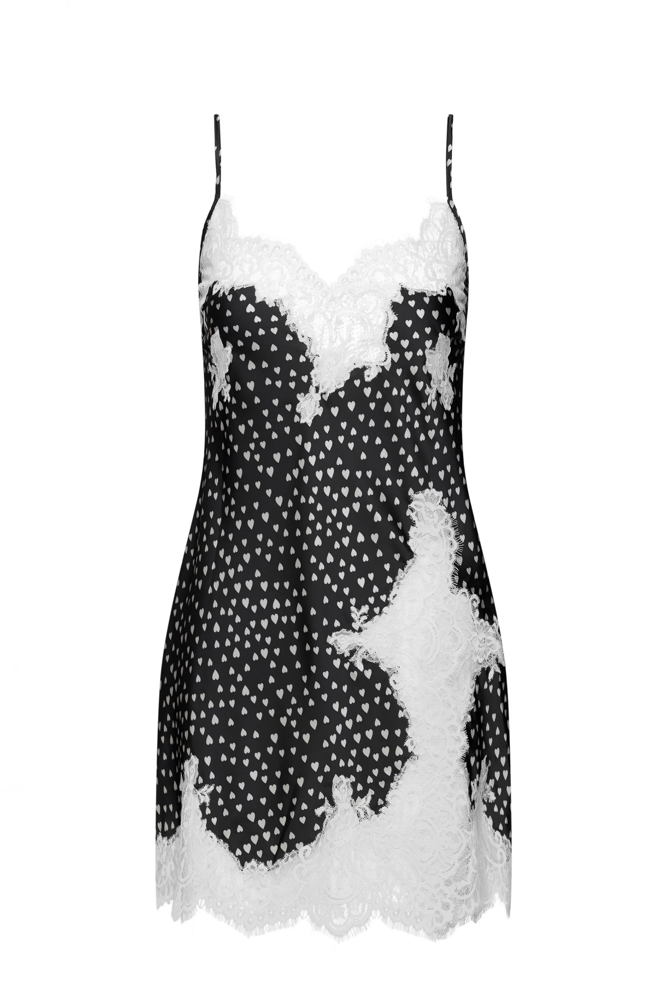 Shop Lovely heart satin nighty Babydolls