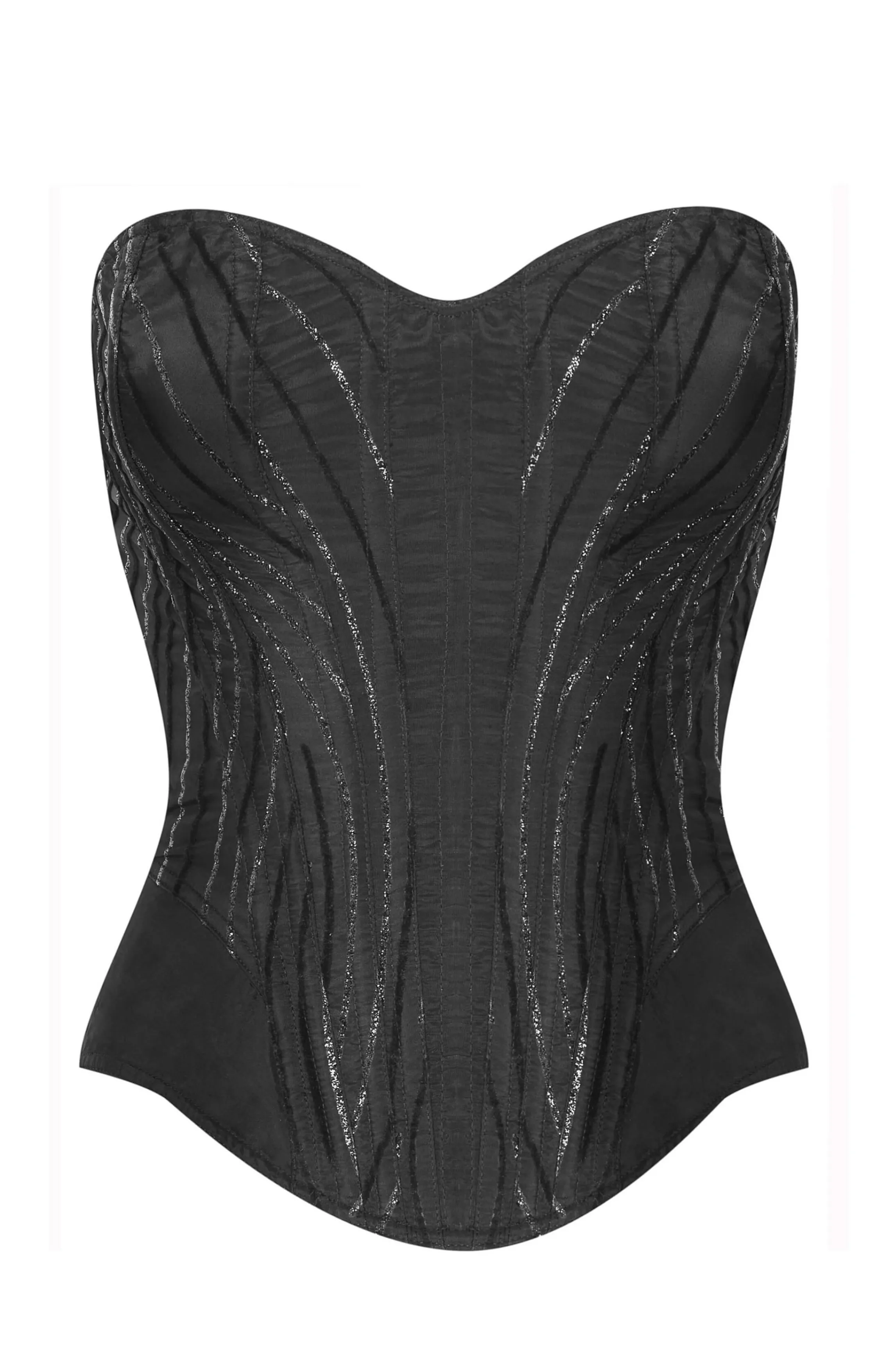 Best MALIA sequins corset Black Corsets
