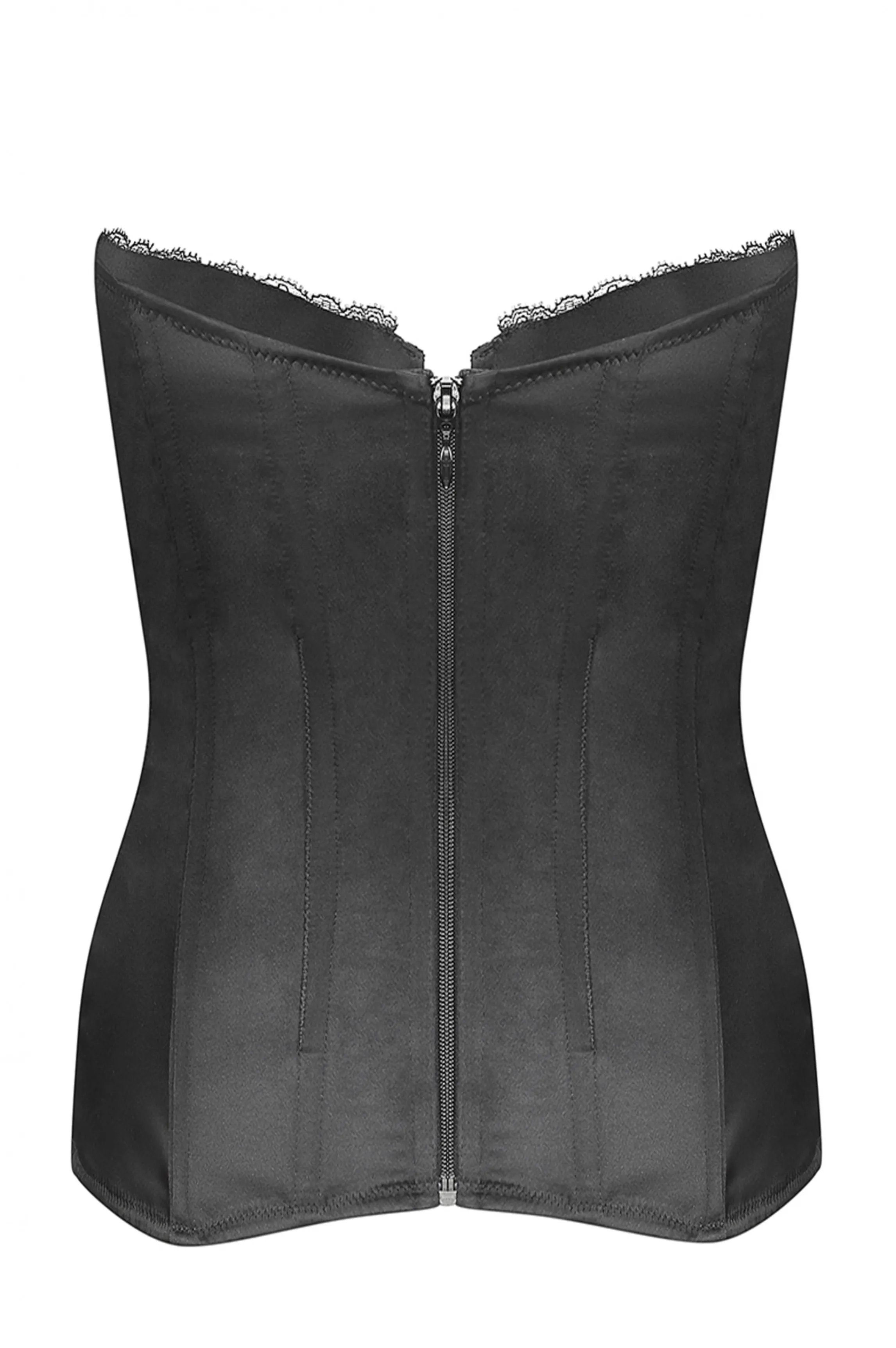 medicis__black_satin_bustier_2.webp Cheap MEDICIS 5 satin bustier Guepières | Black Corsets