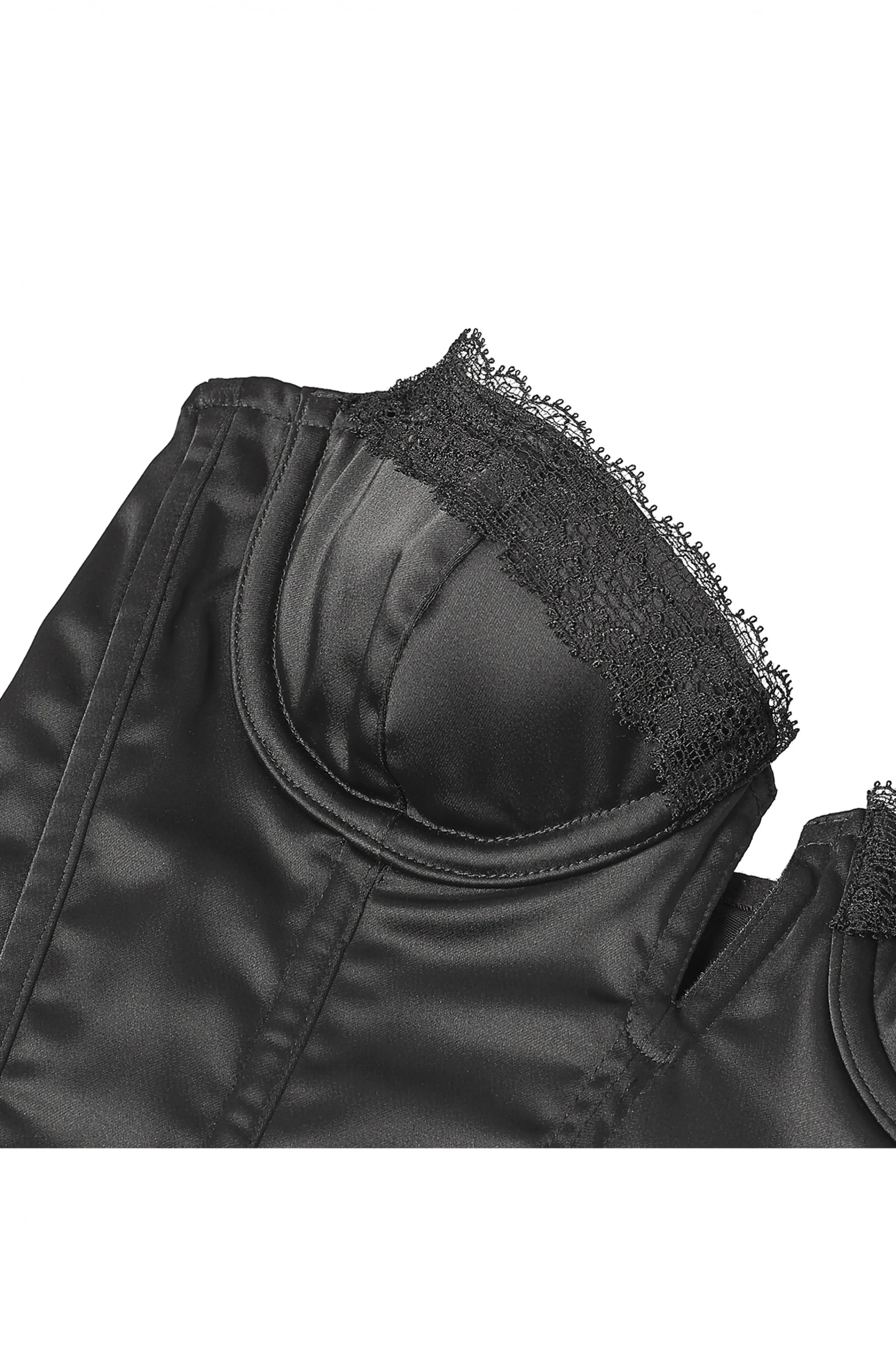 medicis__black_satin_bustier_3.webp Cheap MEDICIS 5 satin bustier Guepières | Black Corsets