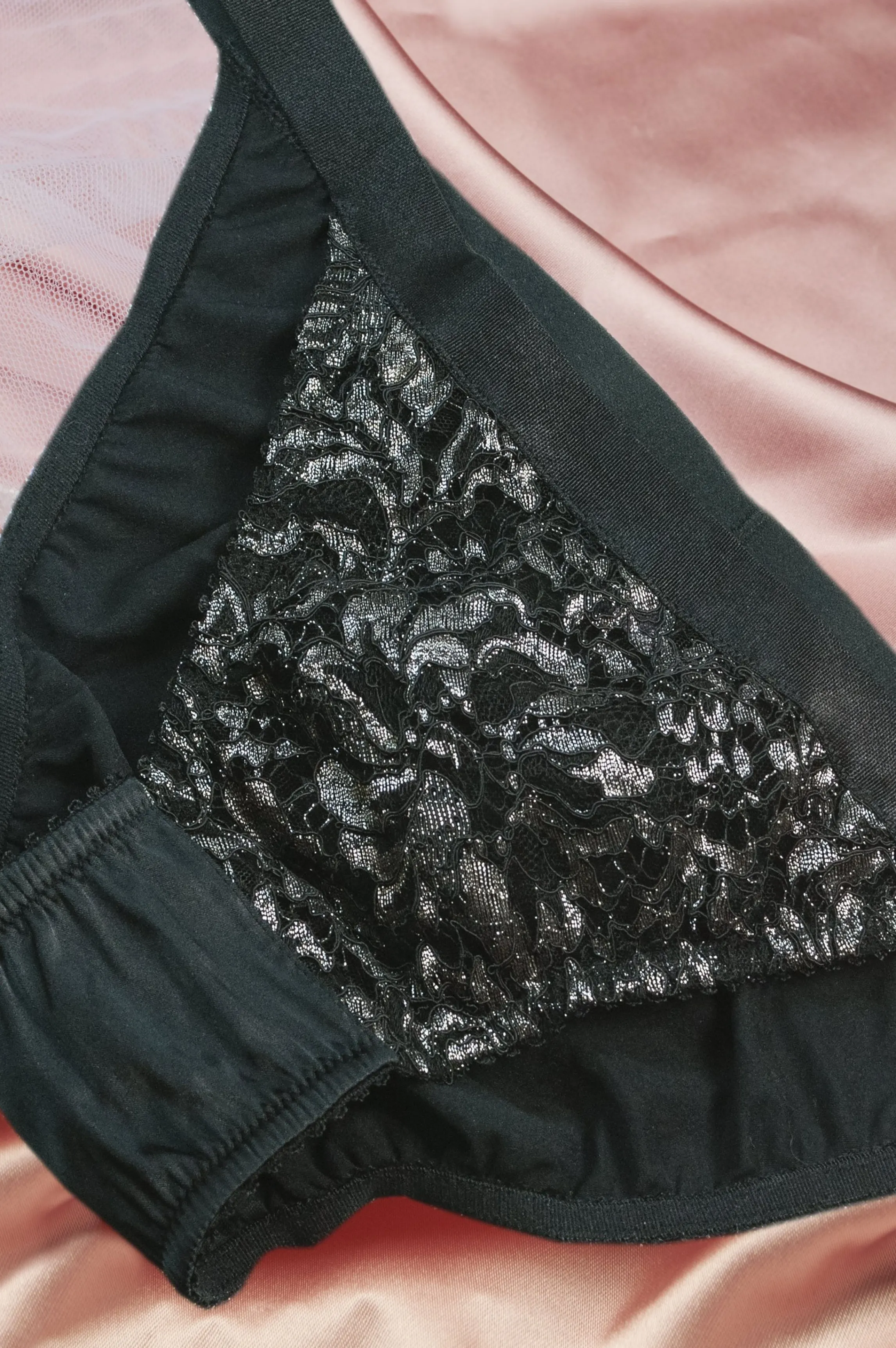 Hot MIMI silver lace panties Panties In Lace