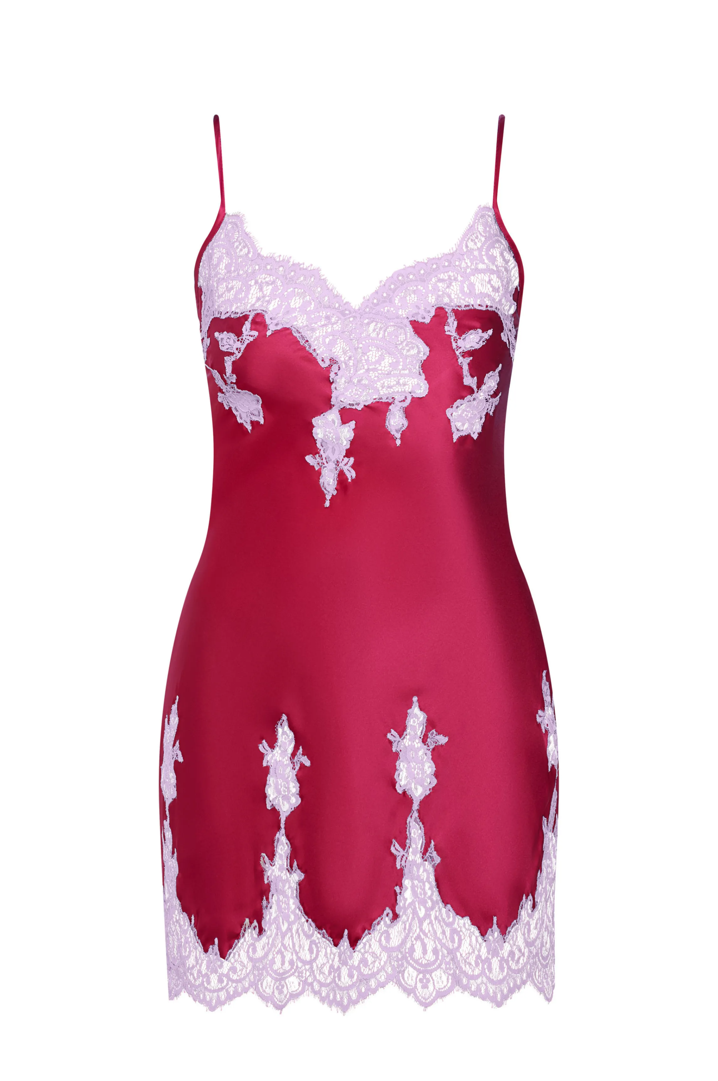 Hot Nightie silk pink lace pastel Babydolls