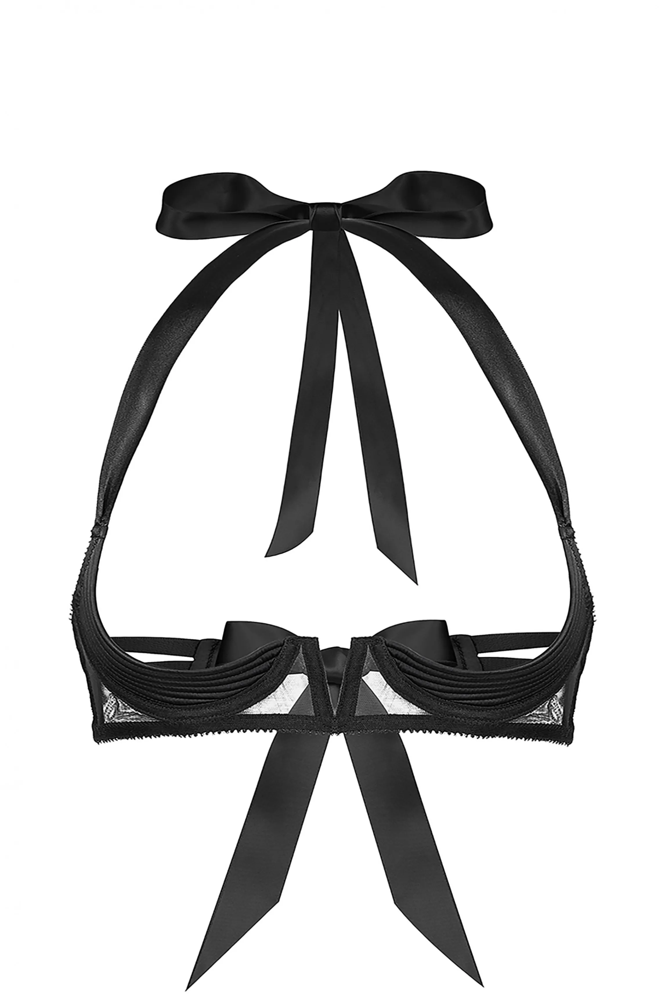 Hot Open satin bra Nipple Free Bras