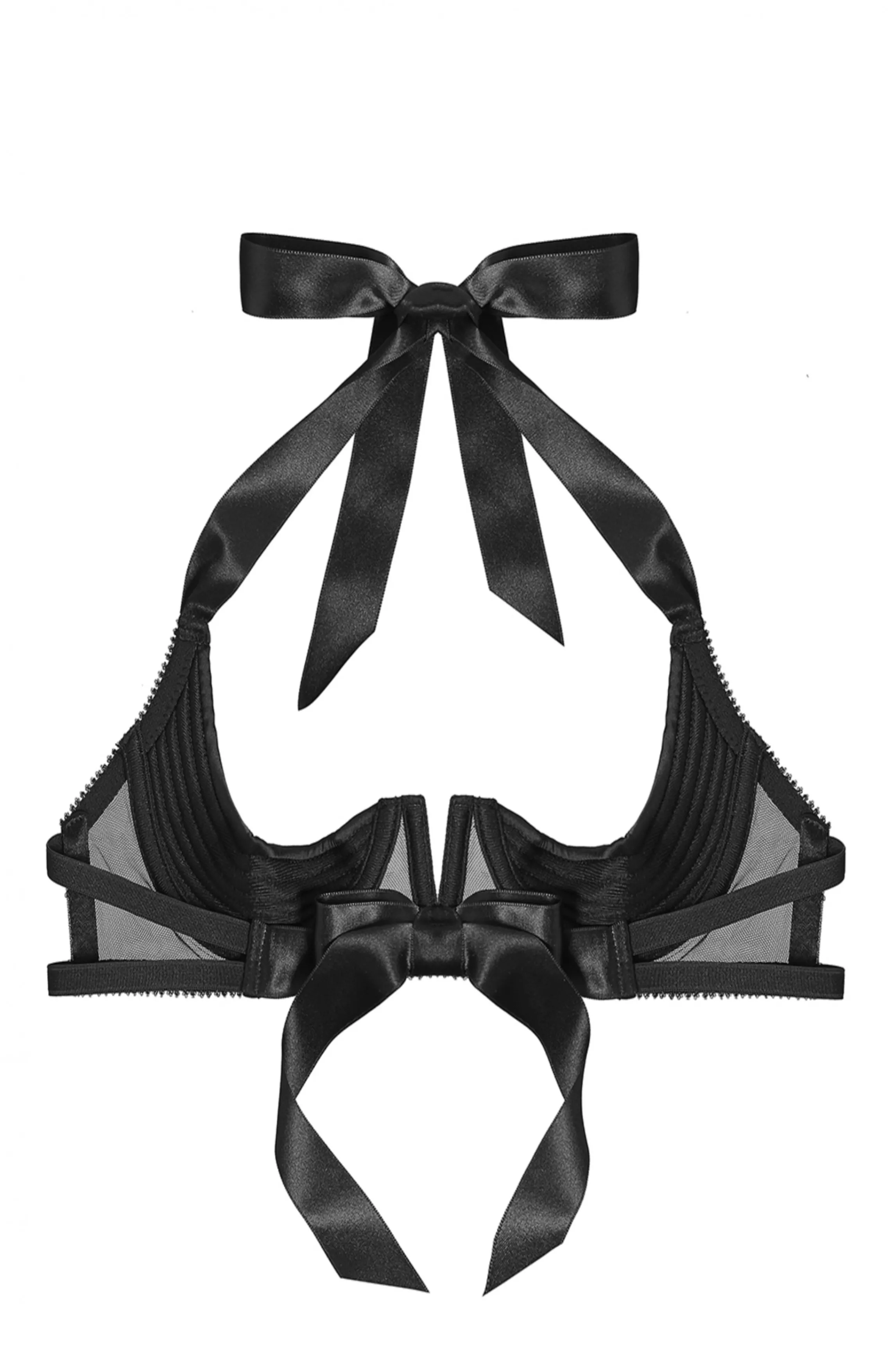 Hot Open satin bra Nipple Free Bras