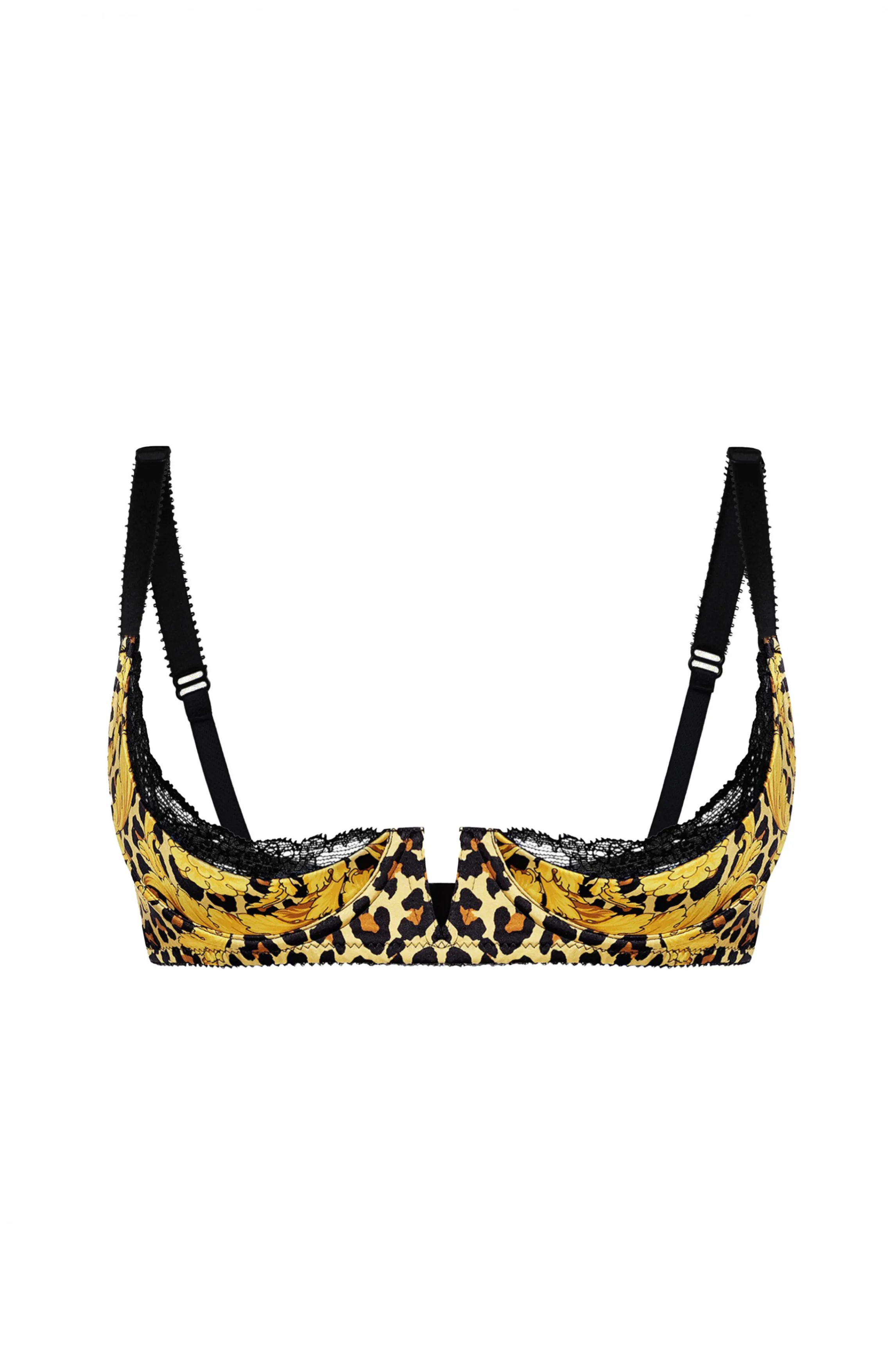 Cheap Open leopard print silk bra Silk Bras | Nipple Free Bras