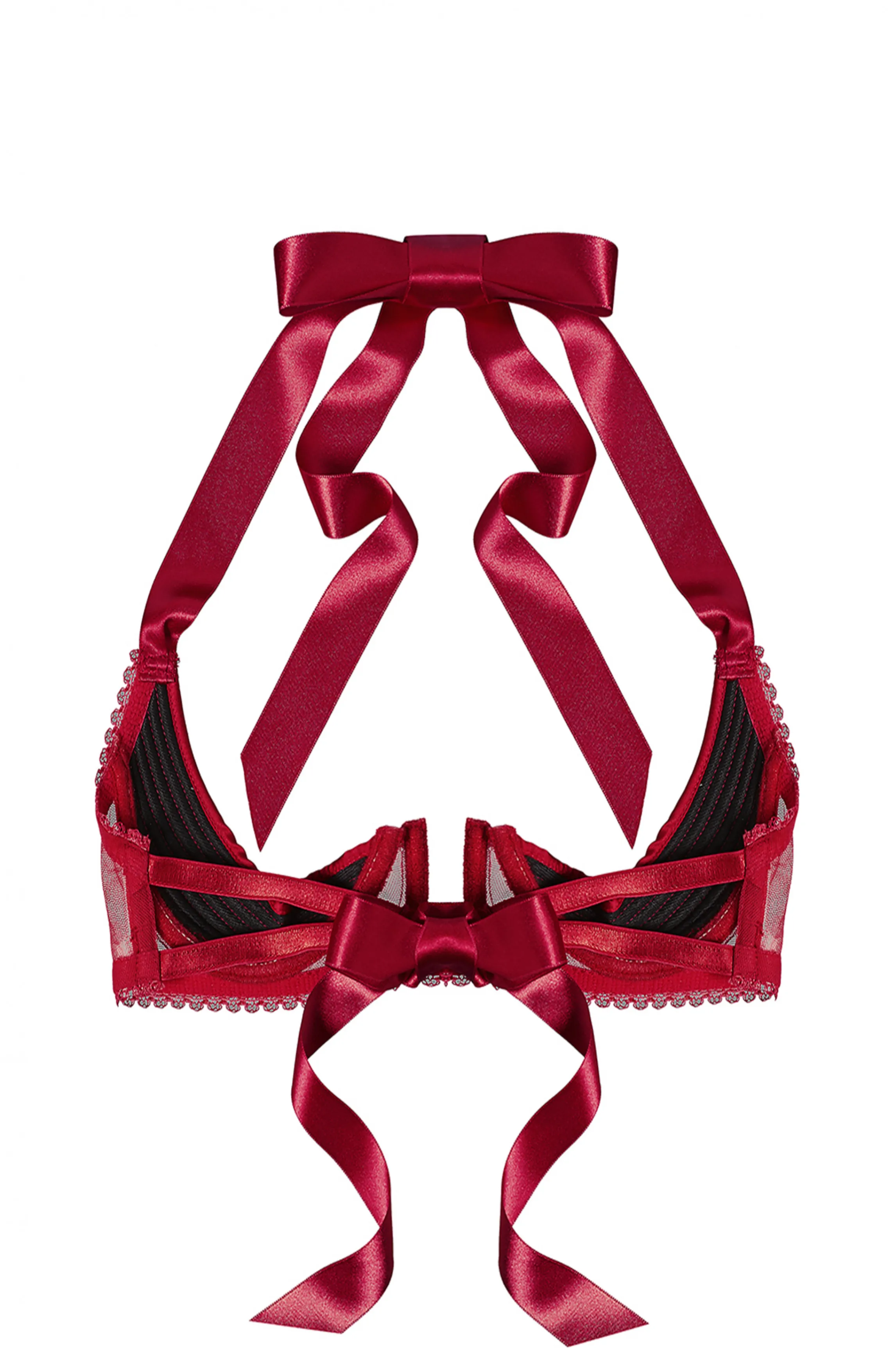 Best Sale Open satin bra Nipple Free Bras