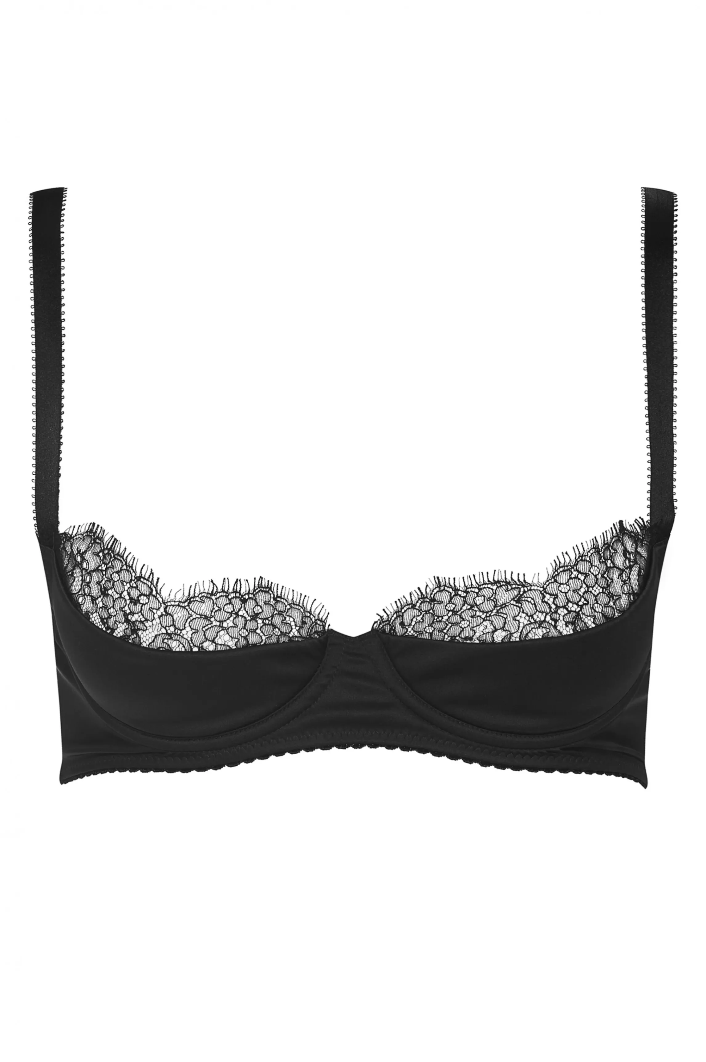 rama_black_satin_bra_4.webp Best Sale RAMA satin bra Bras With Lace | Nipple Free Bras