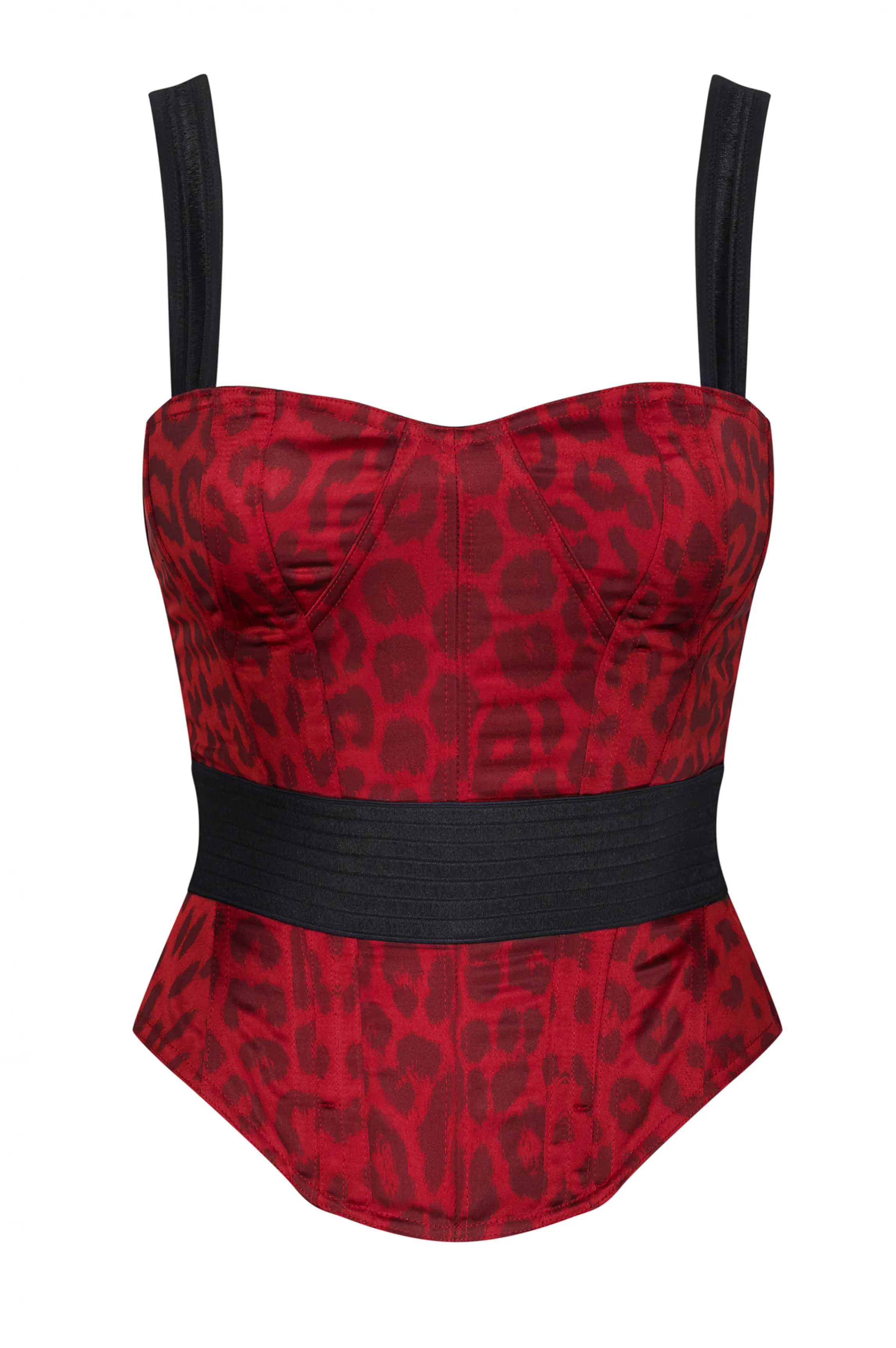 Discount leopard corset Red Corsets