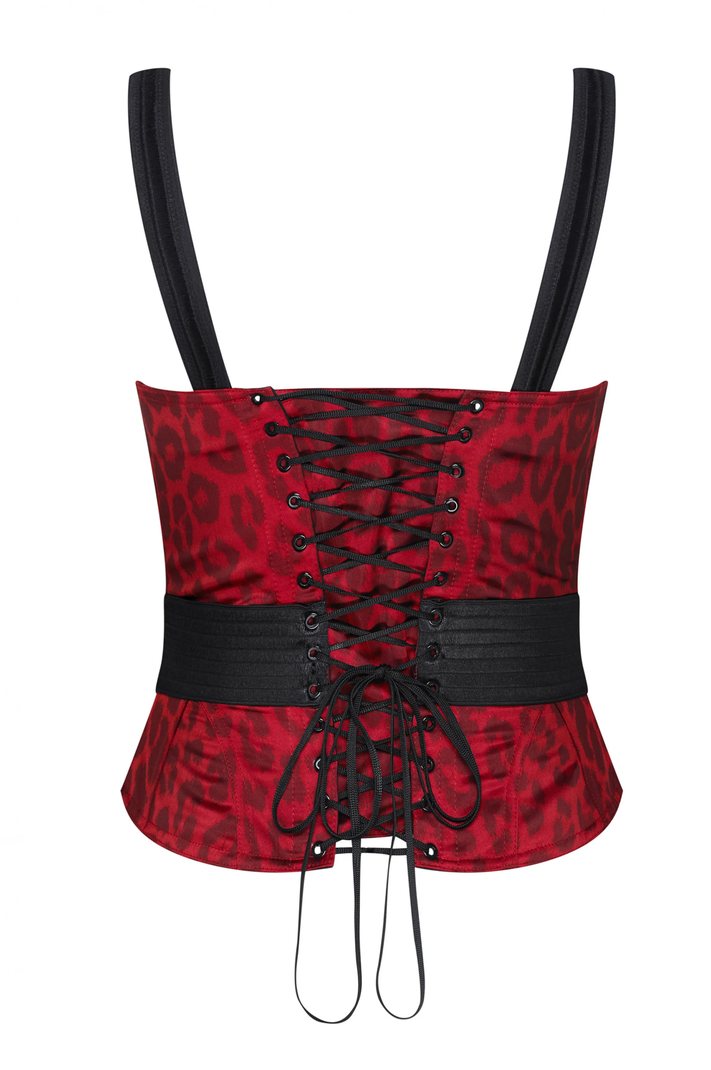 Discount leopard corset Red Corsets