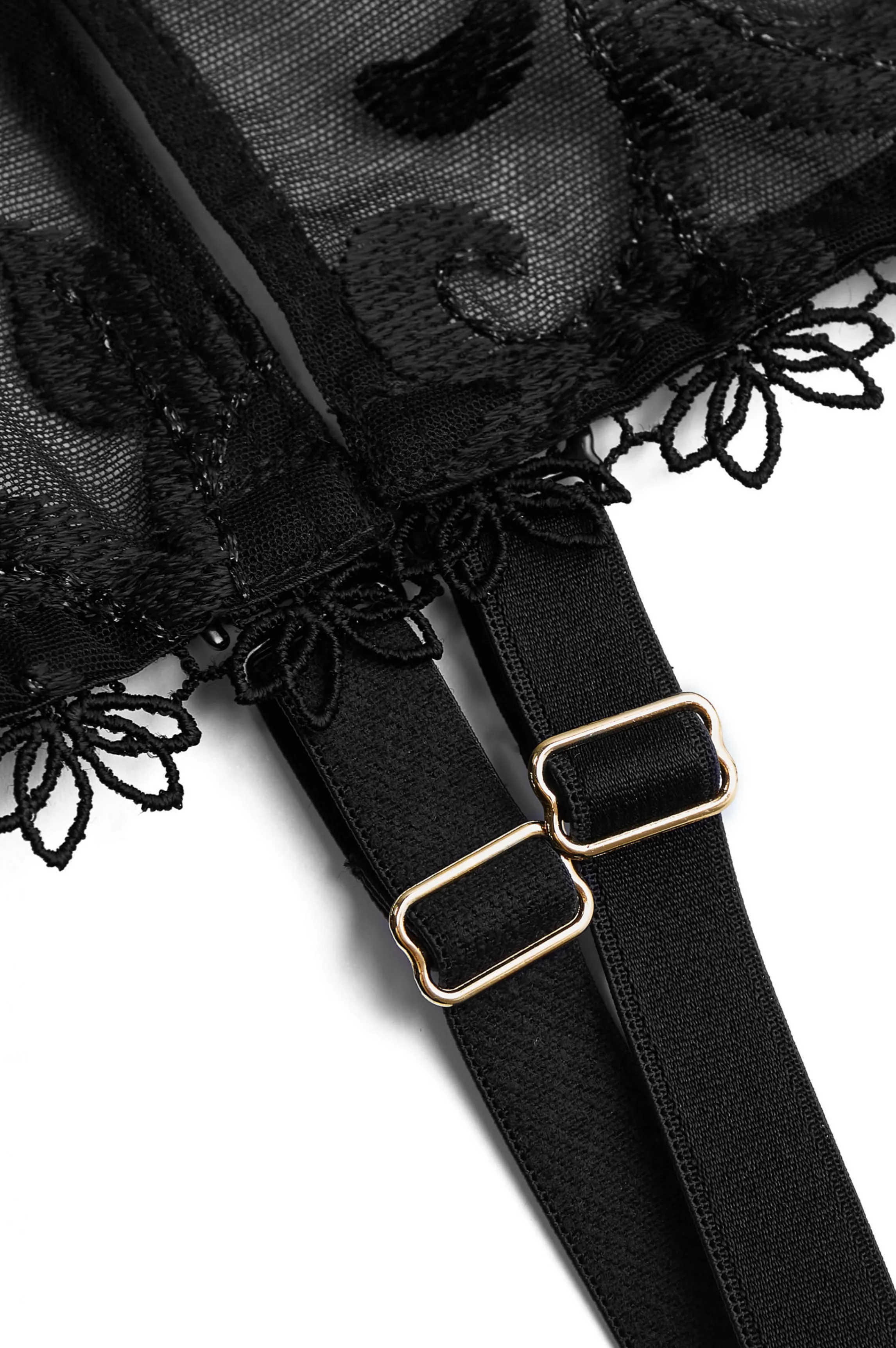 Store SALSA branchage bustier Guepières | Black Corsets