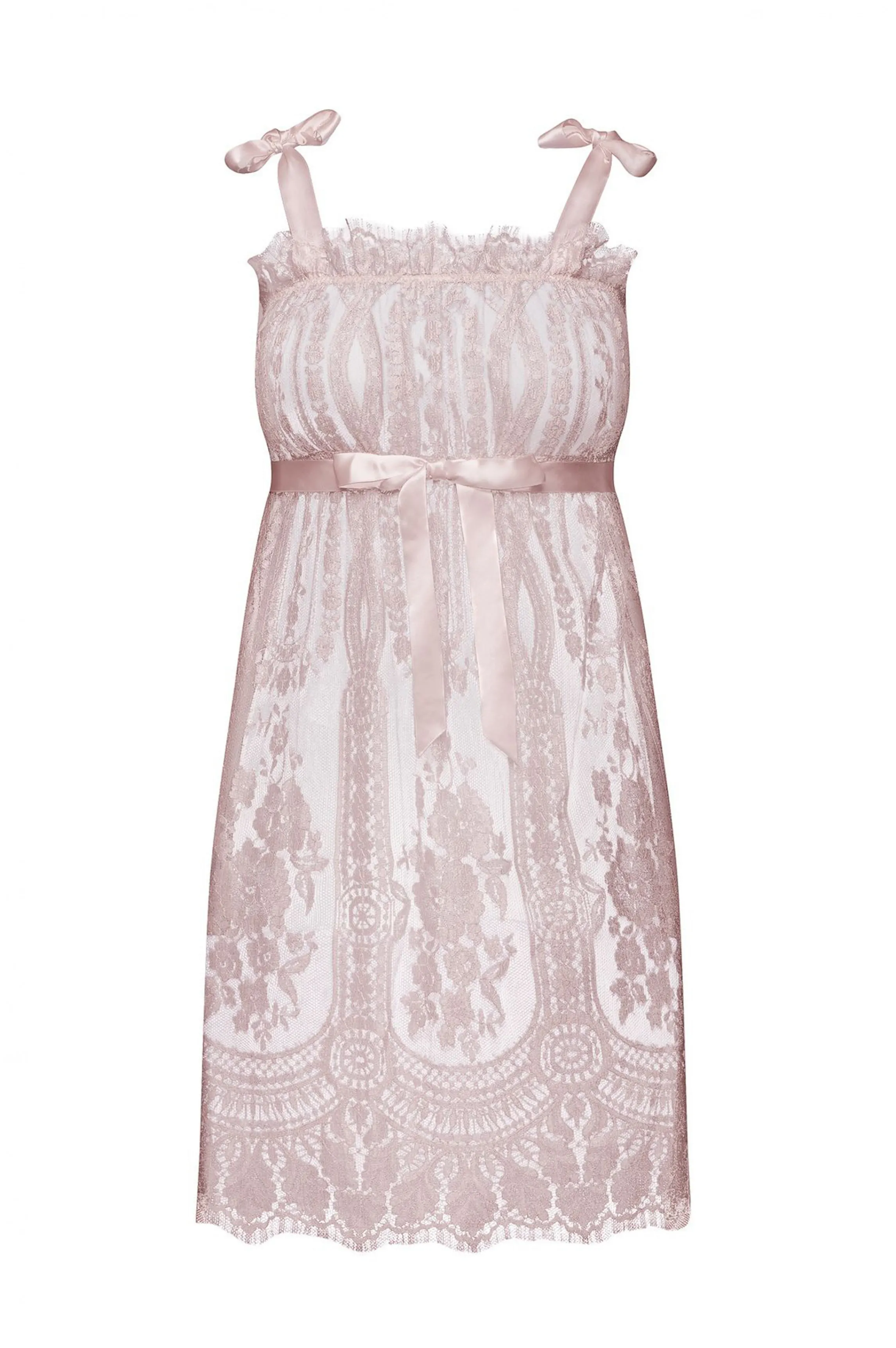 Fashion SAPHO blush lace dress Babydolls