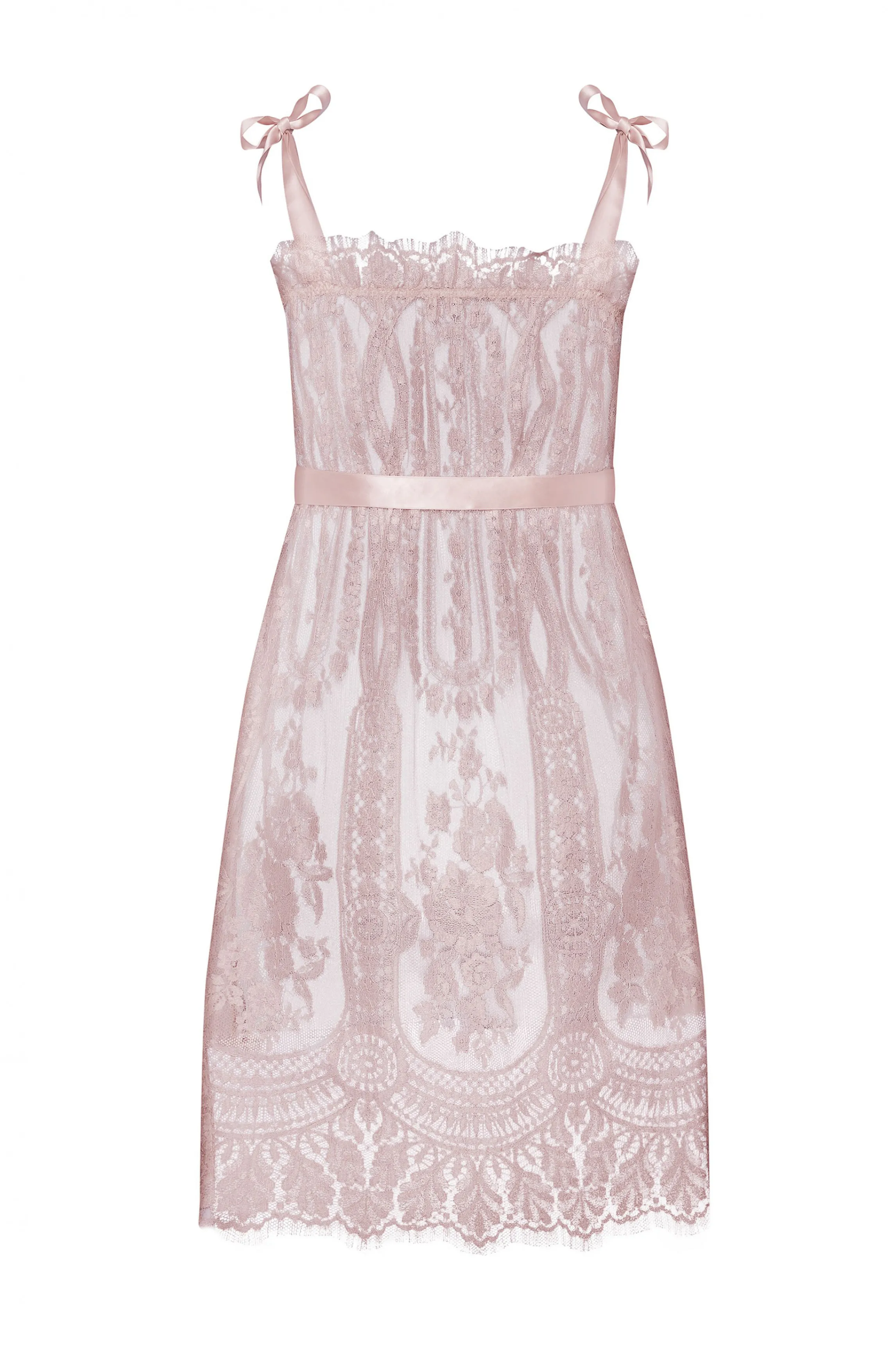 Fashion SAPHO blush lace dress Babydolls
