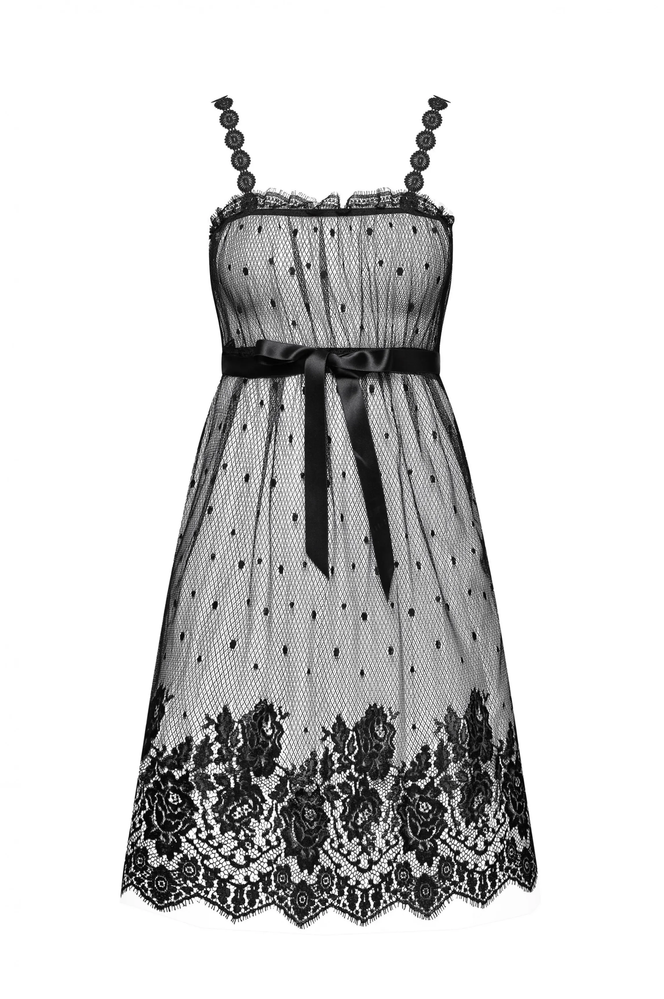 Outlet SAPHO spotted lace babydoll Babydolls