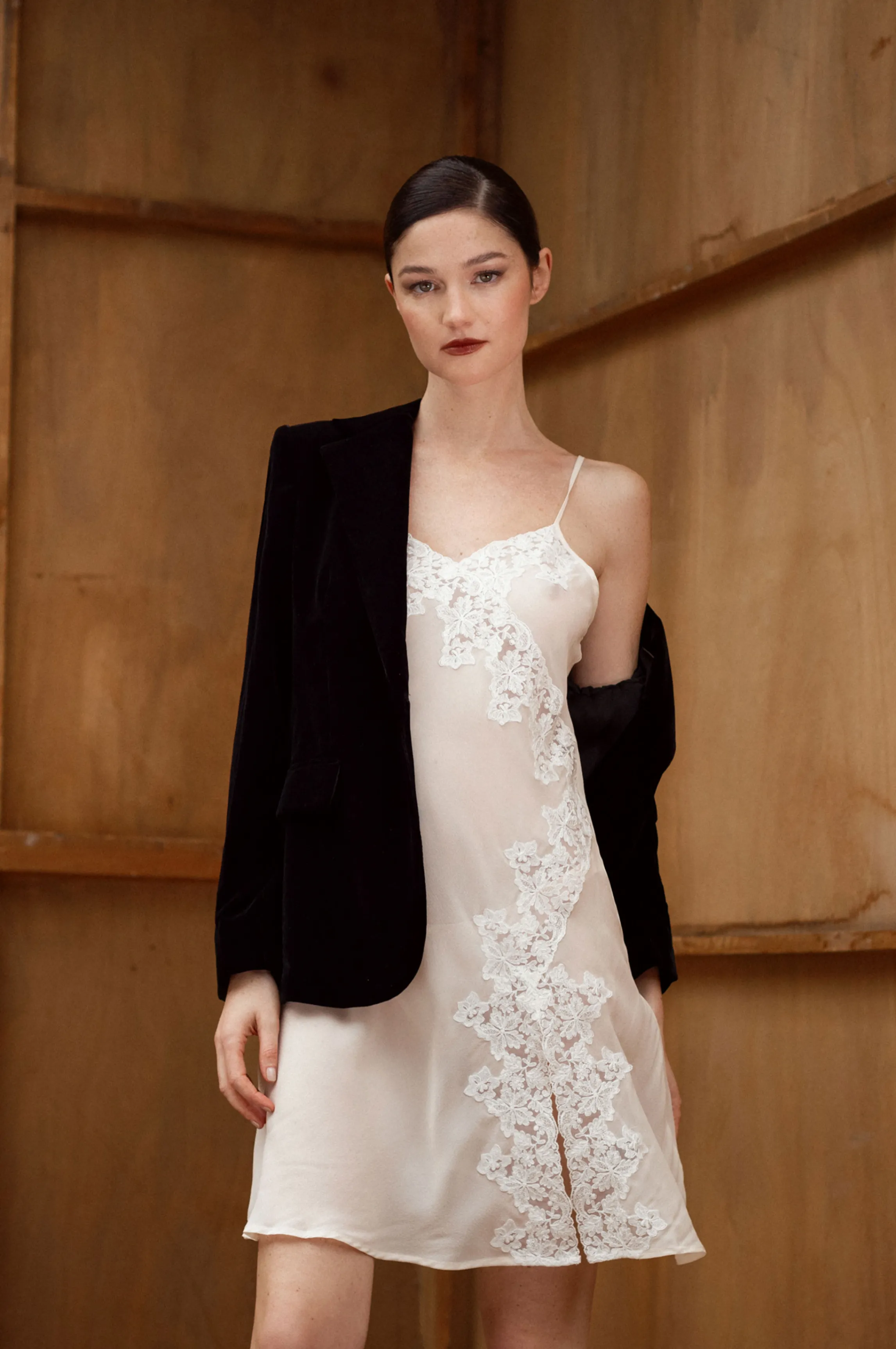 Outlet Silk crepe nightgown Babydolls