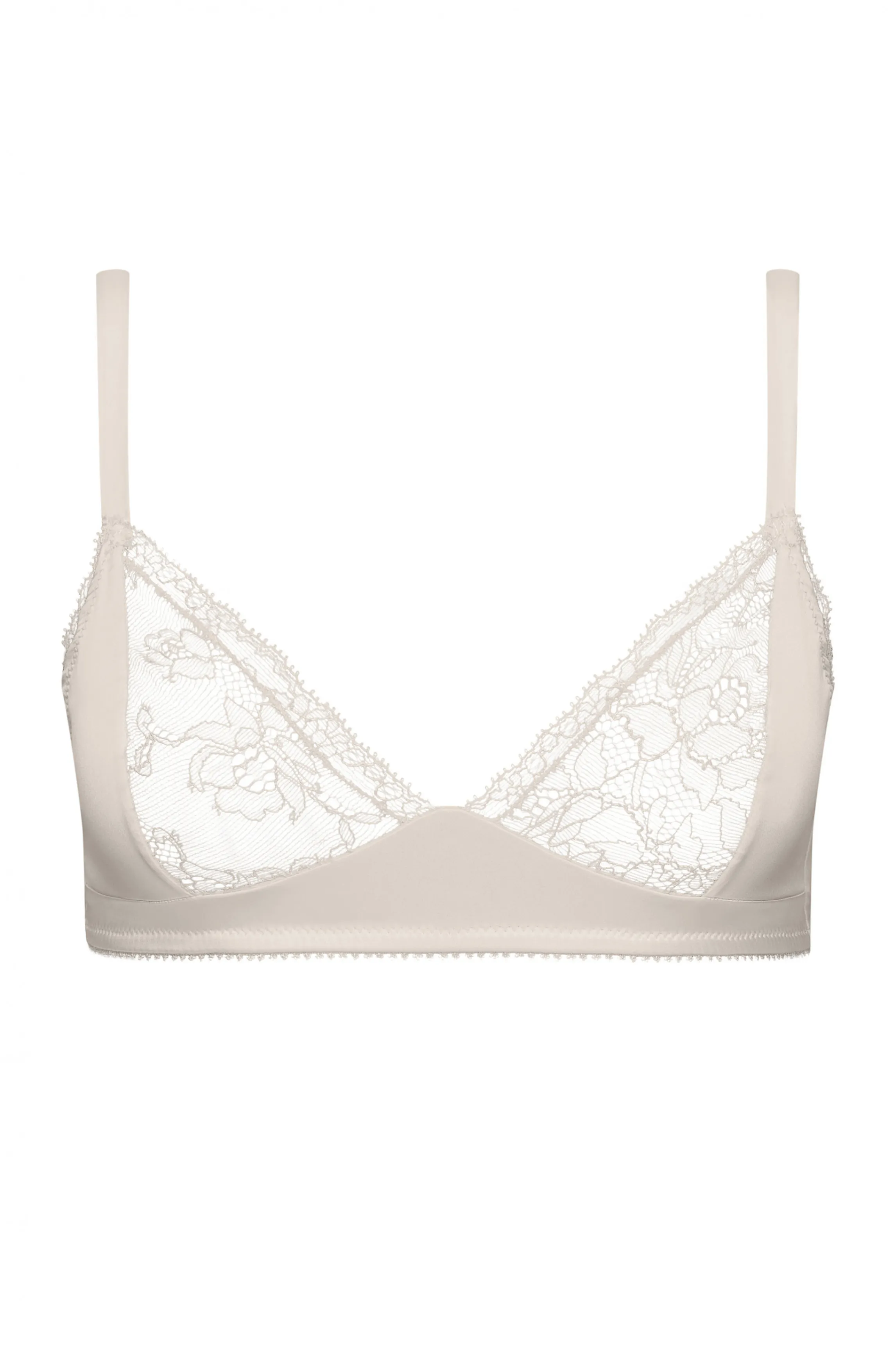New TWEETY ivory silk bra Silk Bras | No Wire Bras