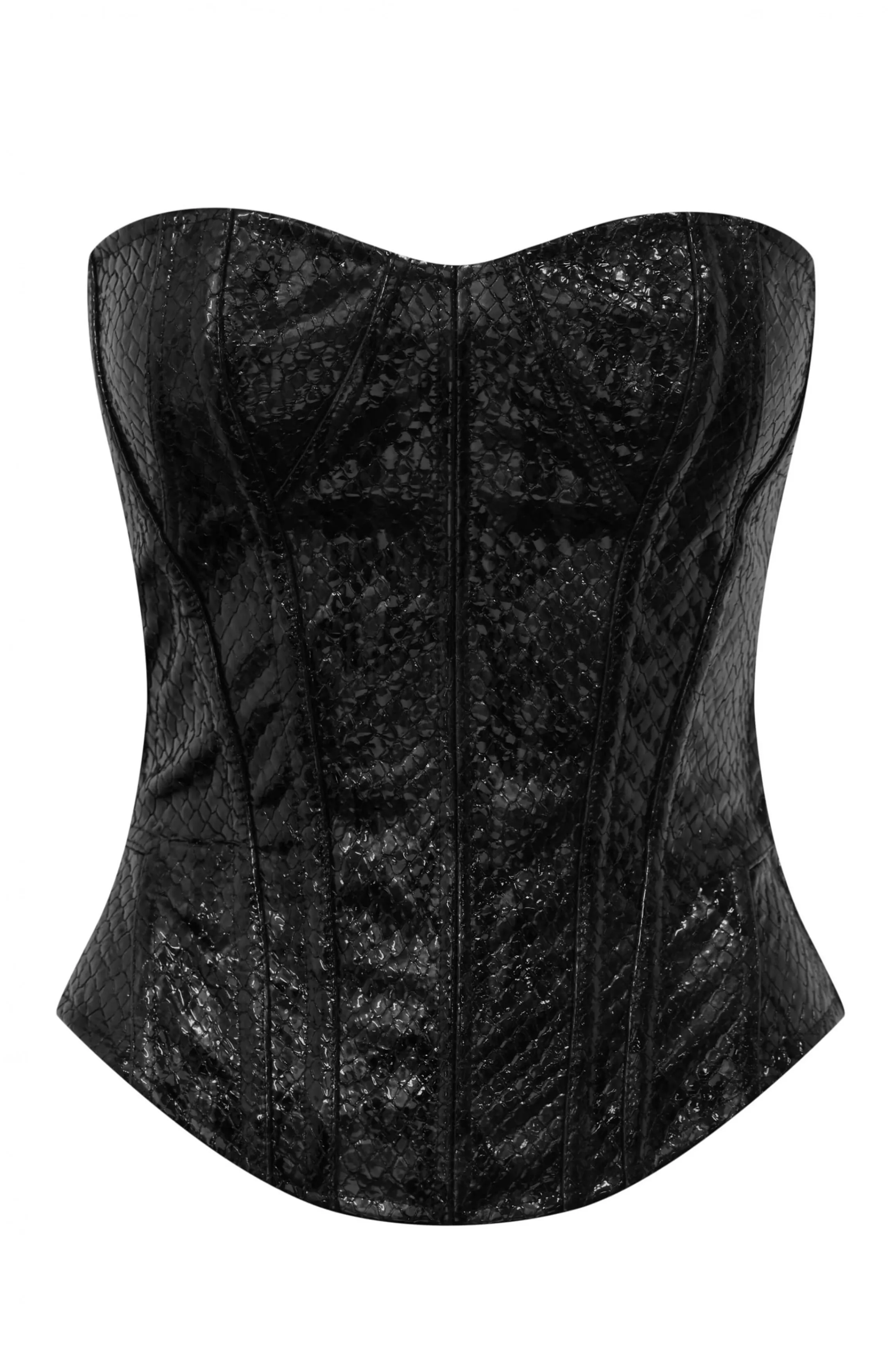 New VICTORIA leather corset Black Corsets