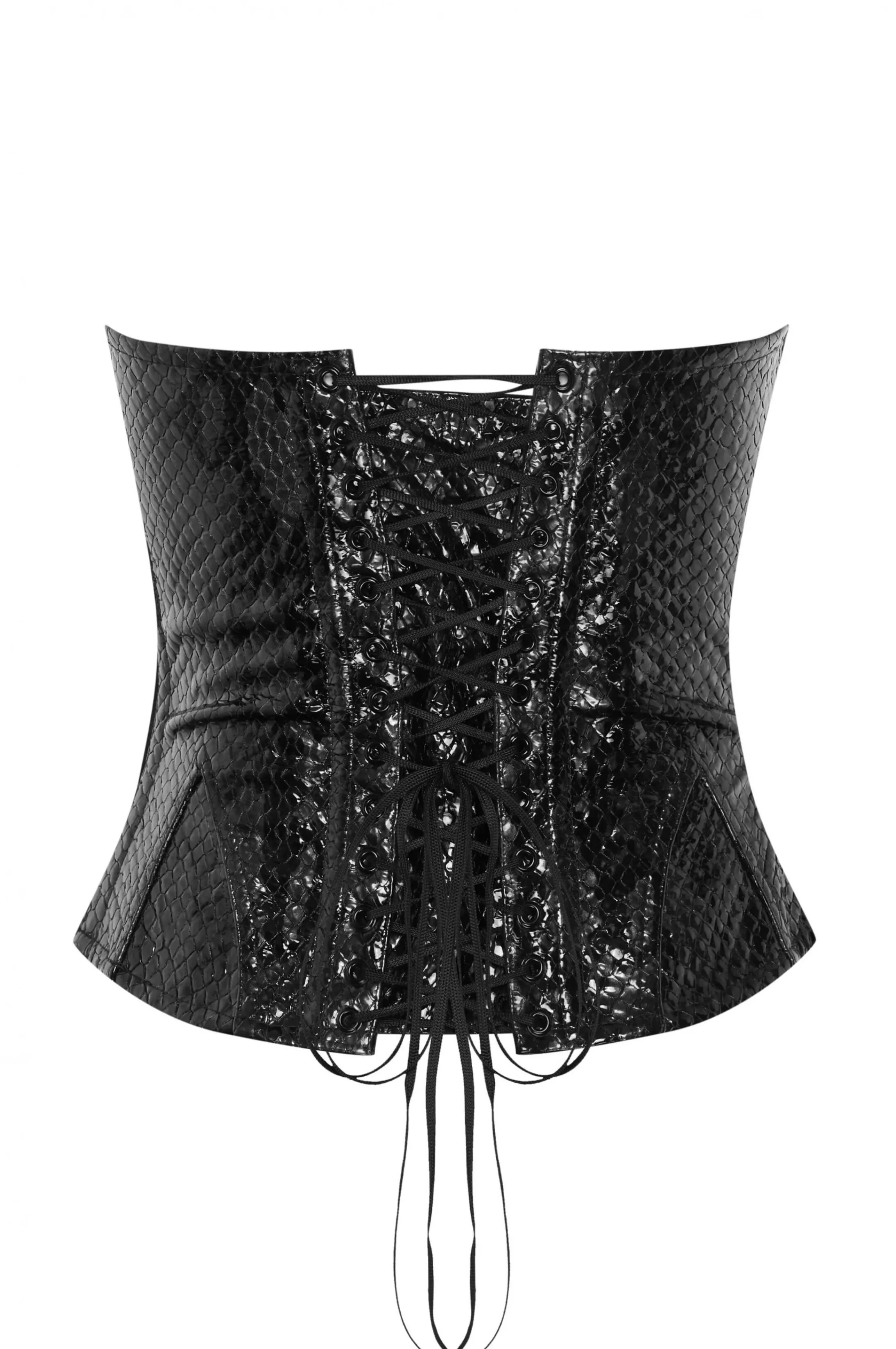 New VICTORIA leather corset Black Corsets