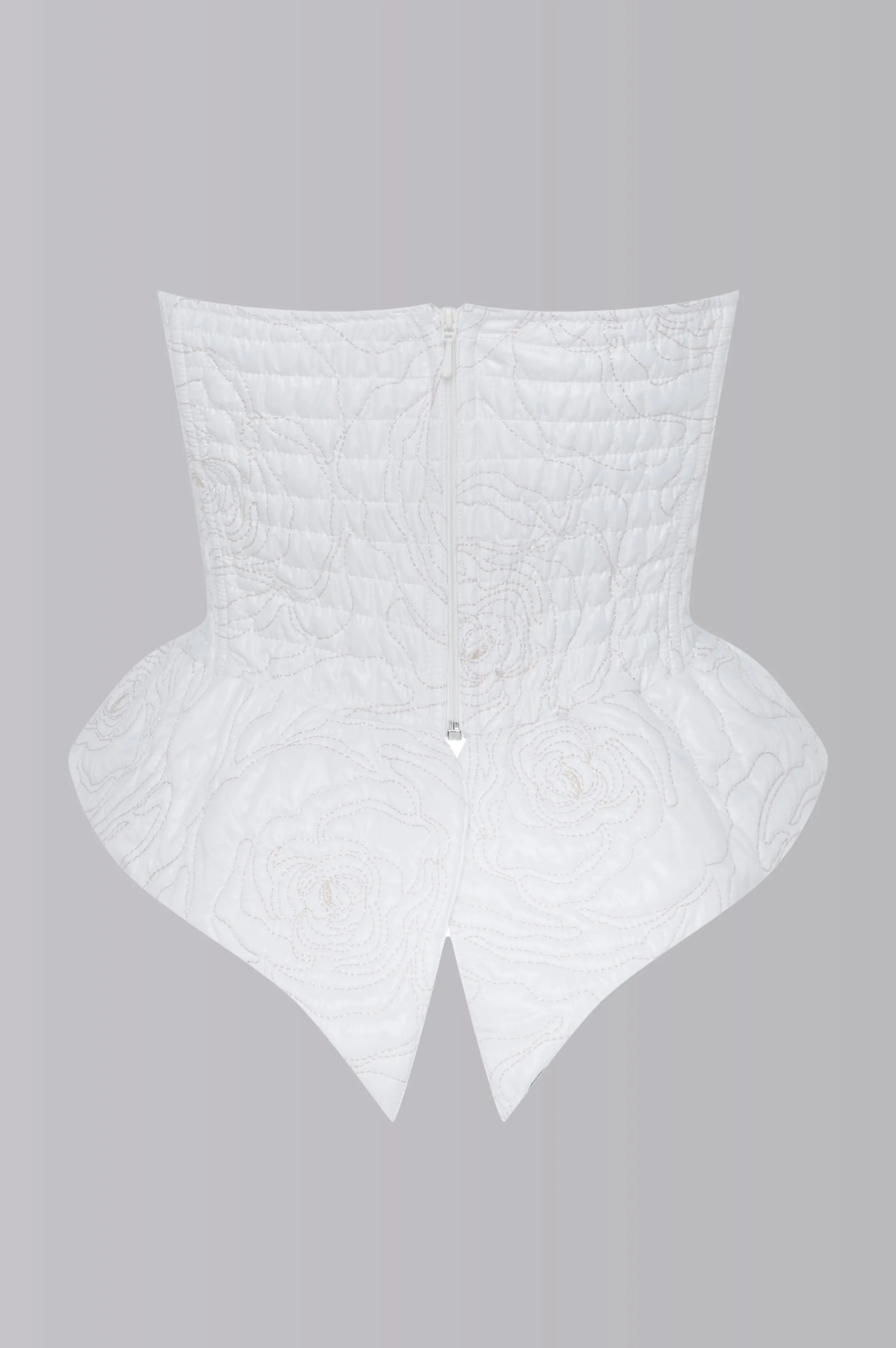 Hot puffer corset White Corsets
